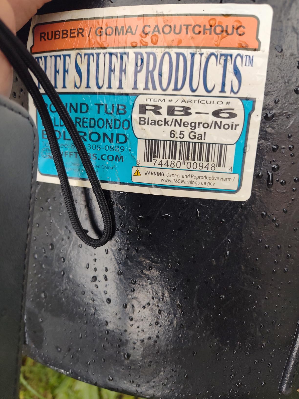 Little Giant® Heavy Duty Rubber Tub | Durable Rubber Feed Pan | Indoor & Outdoor Use | Rubber Feed Bucket | 15 Gallons customer photo 1