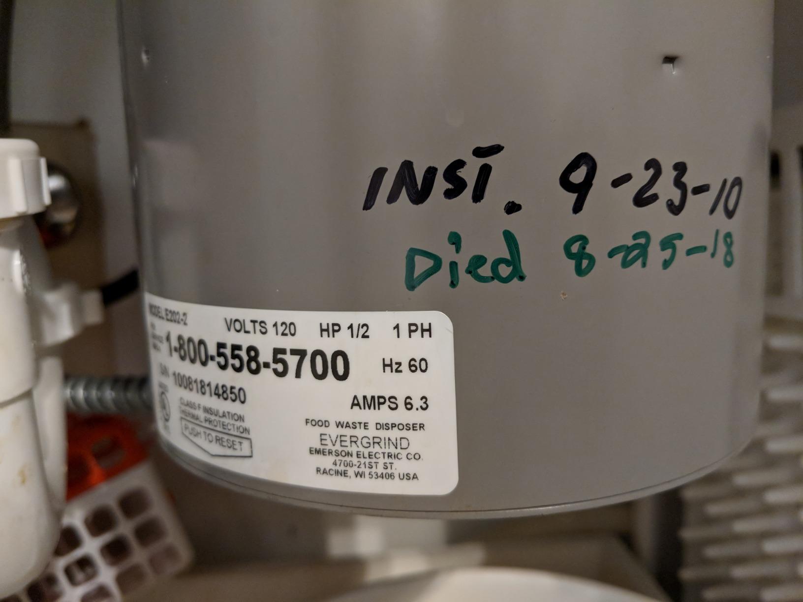Evergrind E202 1/2 HP Garbage Disposer customer photo 2
