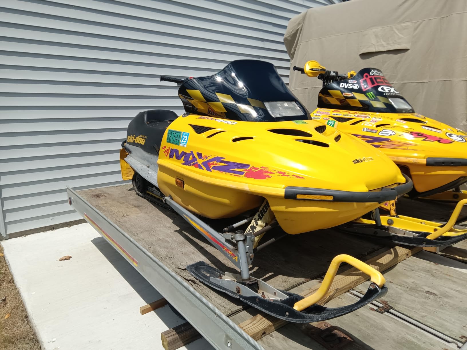 PowerMadd 13130 Cobra Windshield for Ski Doo MXZ (s2000) - Tint with black checkers - Mid height customer photo 1