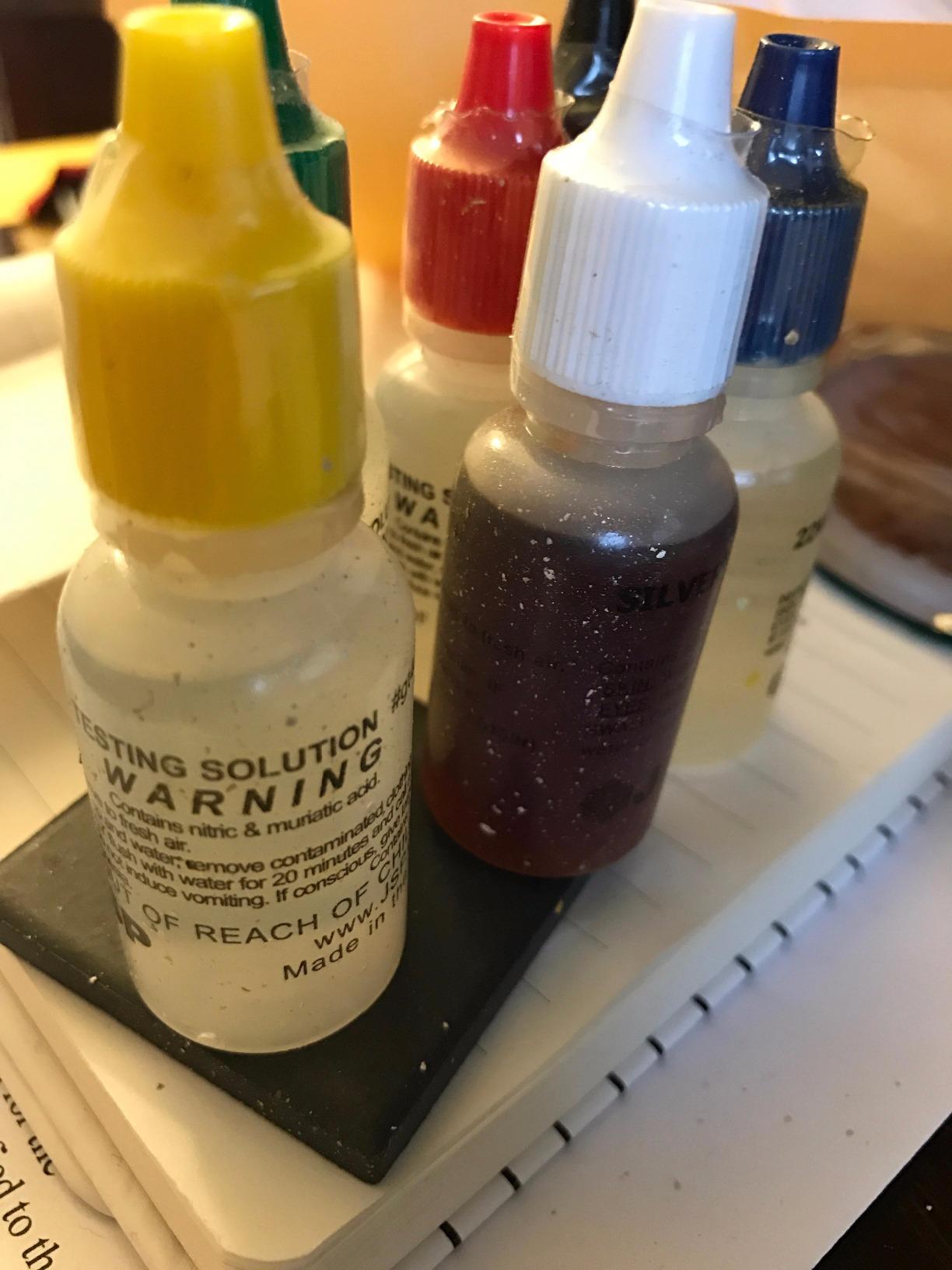 Acid Test Kit Gold 10K 14K 18K 22K Silver Platinum Testing Stone Jewelers Tool customer photo 1