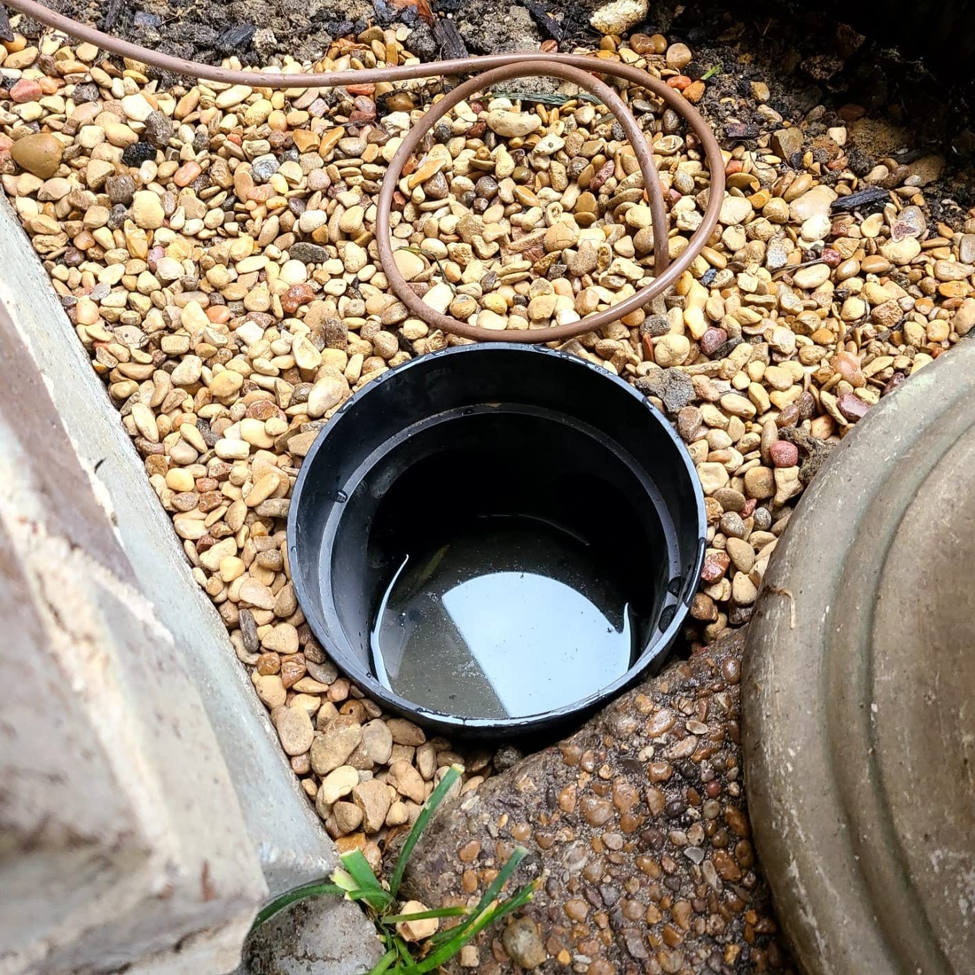 NDS 101 Round Spee-D Catch Basin Drain, 1 Outlet, Connects to 3-Inch and 4-Inch Drain Pipes, Manages Light Water Flows, 6-Inch, Plastic, Black customer photo 2