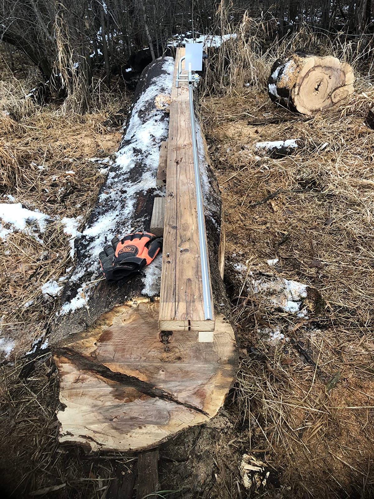 Granberg G555B Edging Mill for 16 to 36 Inch Chainsaw Bars with 12 ft Rails customer photo 2