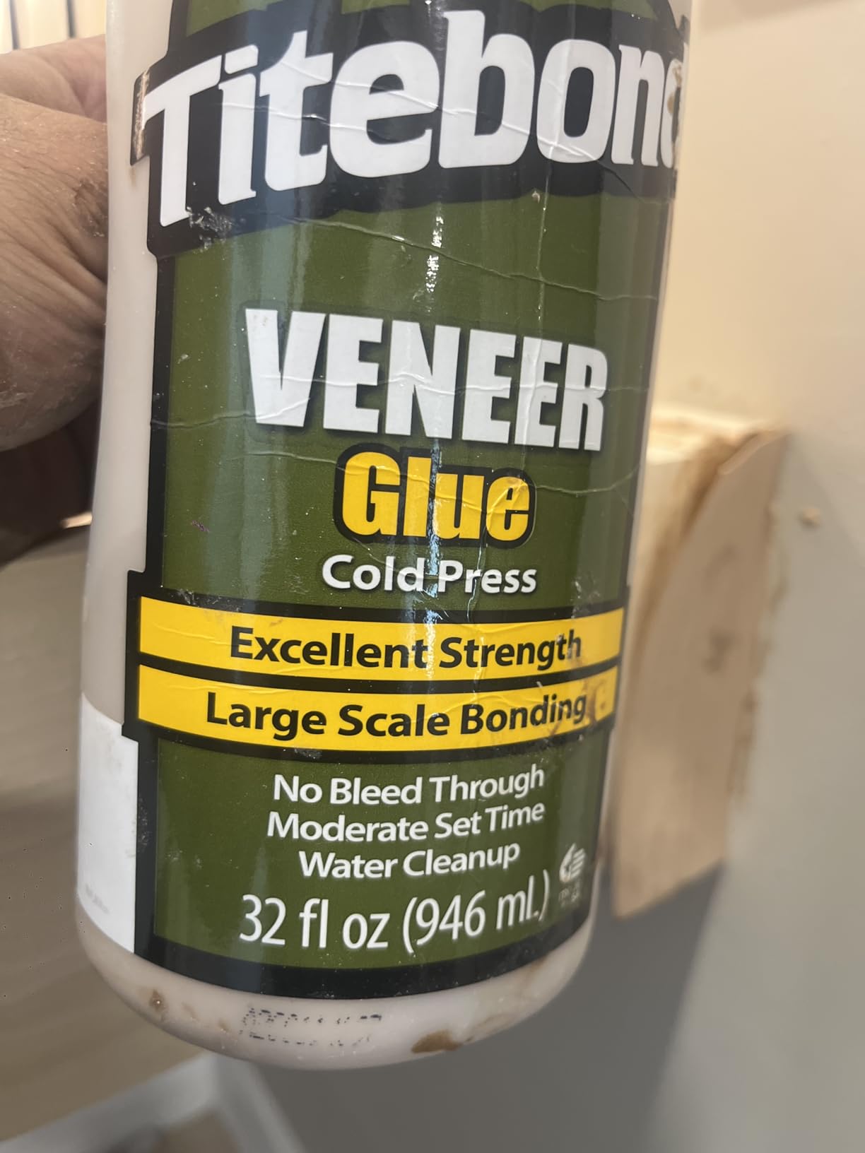 Titebond Cold Press Veneer Glue, 32 Oz. – Contact Cement Alternative – 5175 customer photo 2