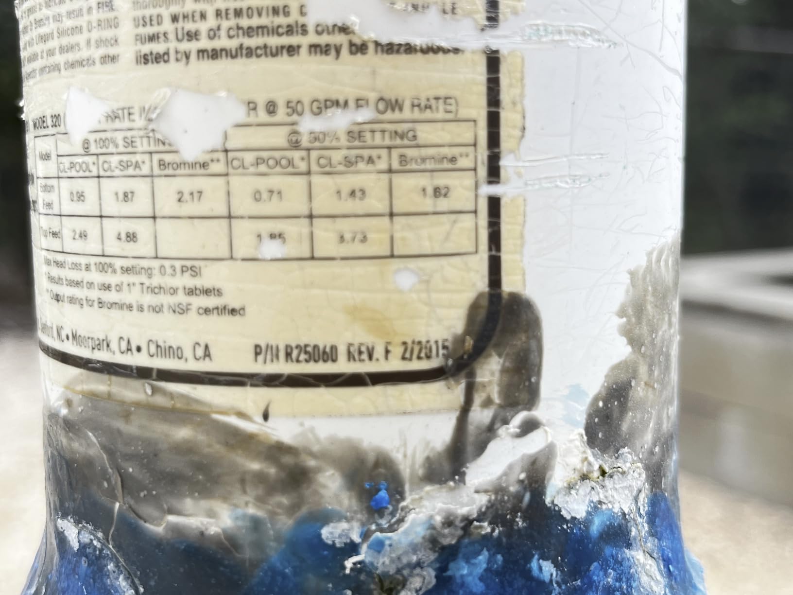 Pentair R171096 Rainbow 320 Automatic in-Line Chlorine/Bromine Feeder customer photo 1