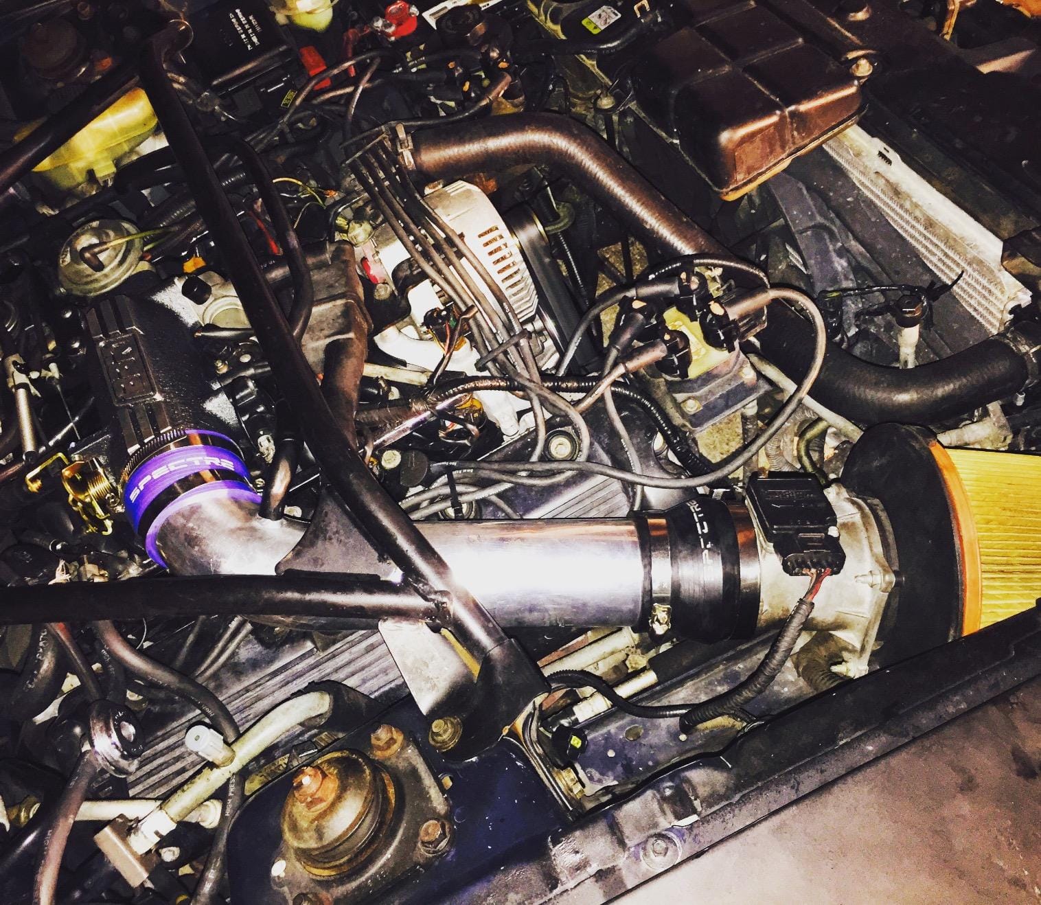 BBK Performance BBK 1780 78mm Throttle Intake - High Flow Power Plus Series for Ford Mustang GT 4.6L 2V - Charcoal Finish customer photo 2