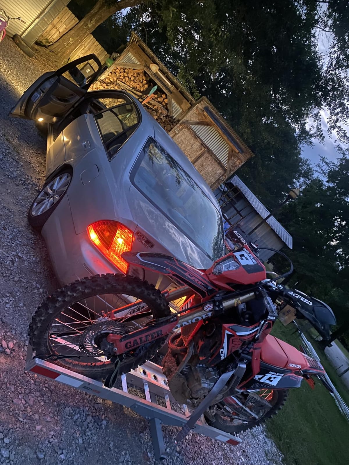 Black Widow Aluminum Motorcycle Hitch Carrier with Ramp, 400 lb, 2 in Hitch | Loads from Either Side with a 47 In Ramp, Includes Youth Spacer Bar, Aluminum Track on a Steel 2 In Hitch Mount customer photo 1