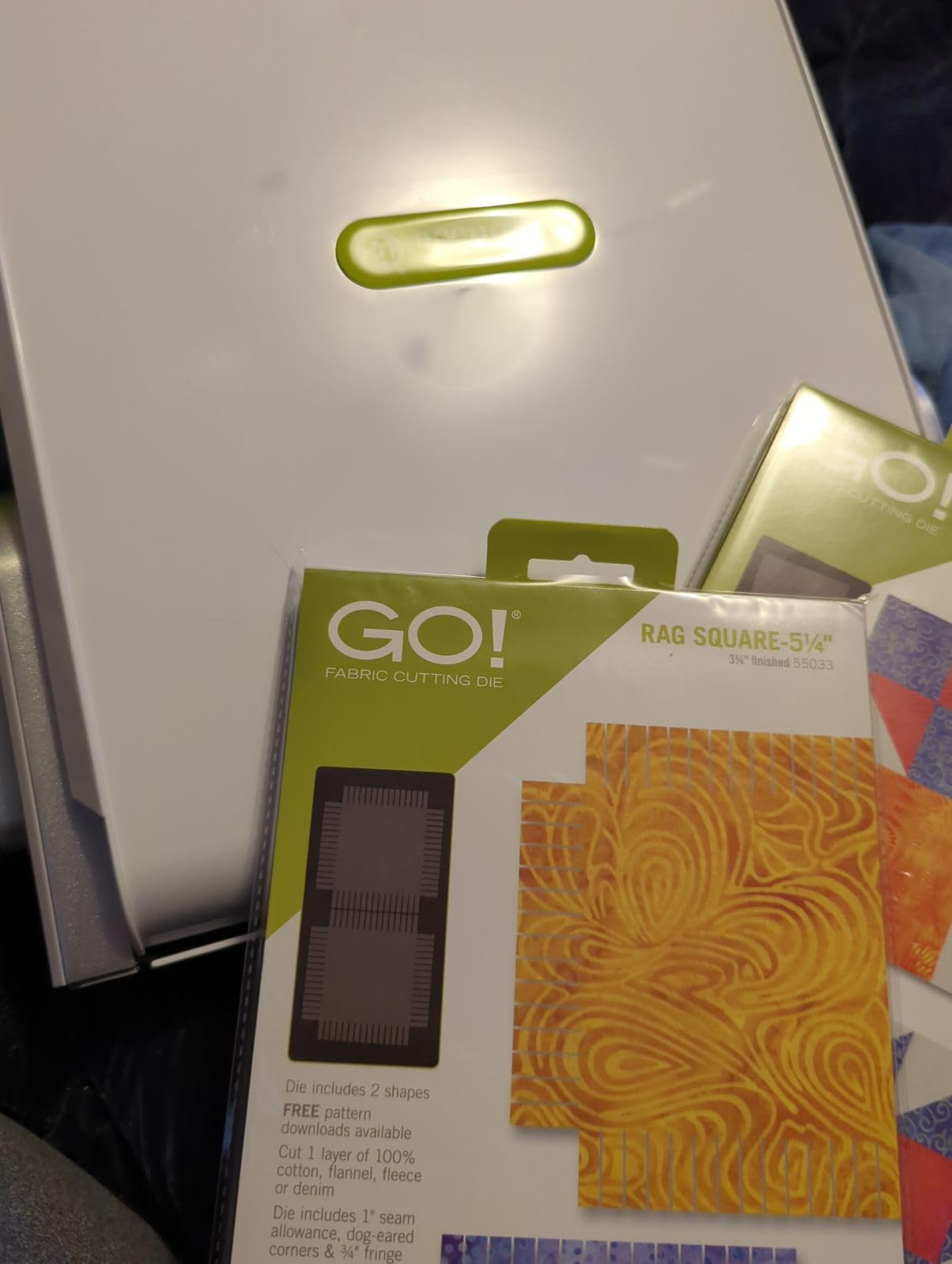 AccuQuilt GO! 55100H Fabric Cutter Starter Set, Portable Design customer photo 2