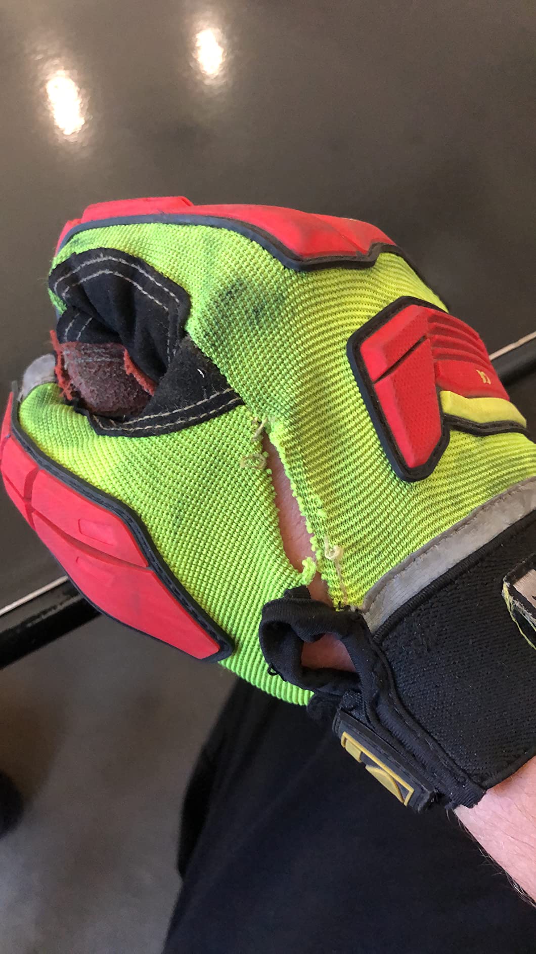 Ansell RINGERS R-347 High Visibility TPR Impact Gloves, Size LG, 1 Pair customer photo 1