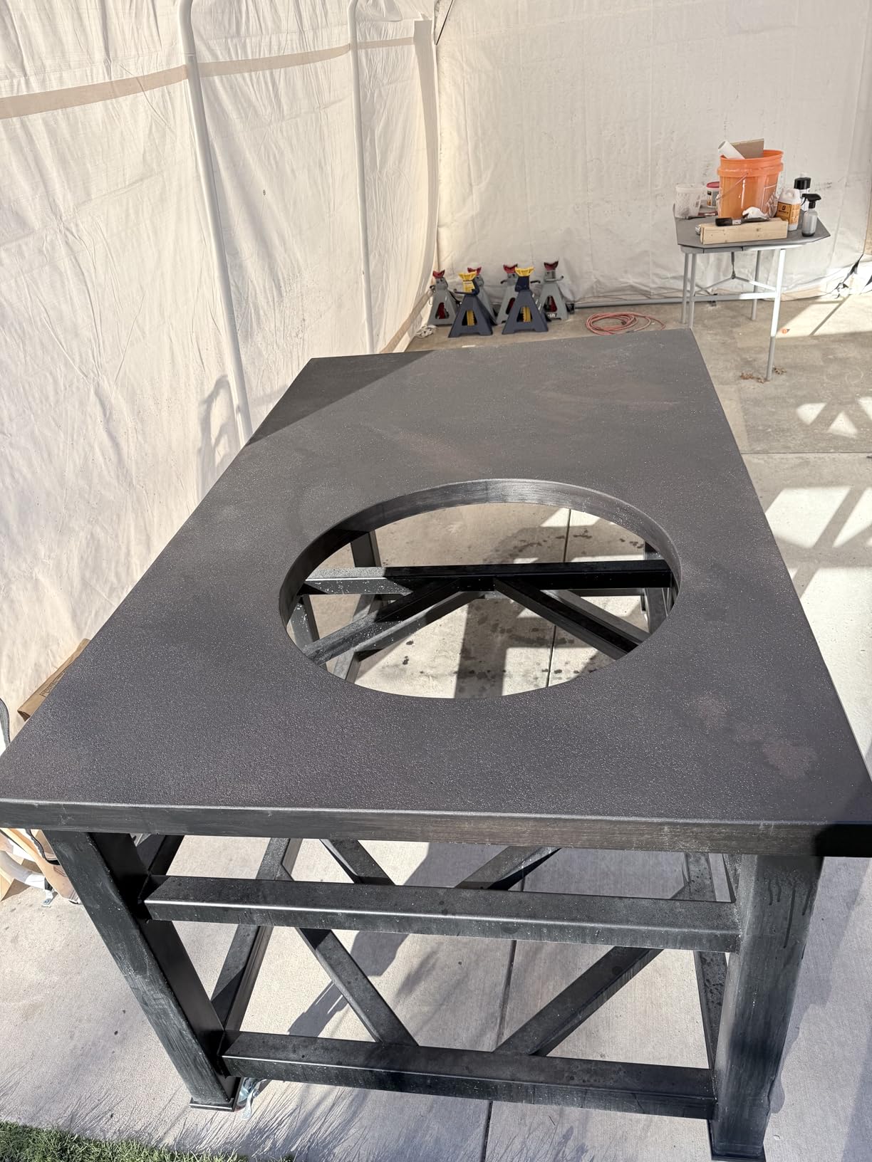 Cement Stain Concentrate - Onyx (32 Ounce) | Water-based pigment for indoor flooring, outdoor patio and walkway; layered color effects complement brick, mortar and stone. customer photo 1