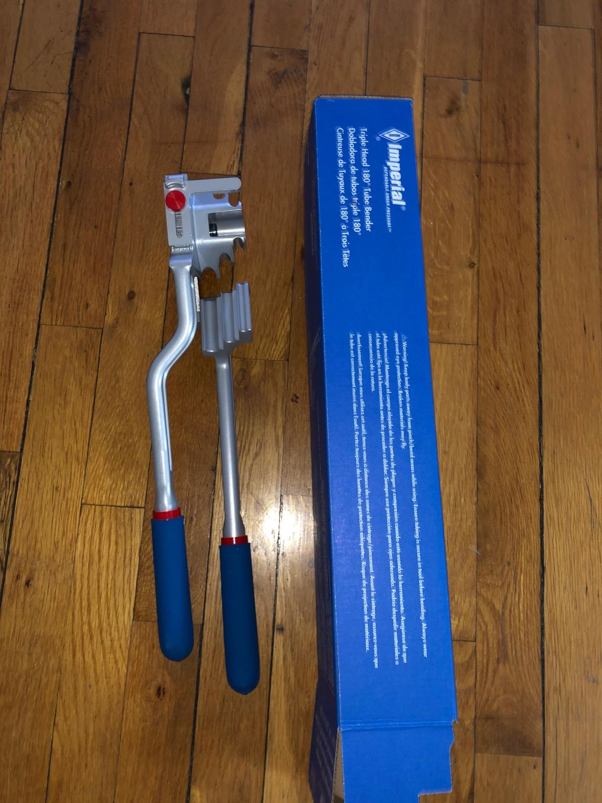 Imperial Tool 370FH Triple Head 180 Degree Tube Bender, 3/16