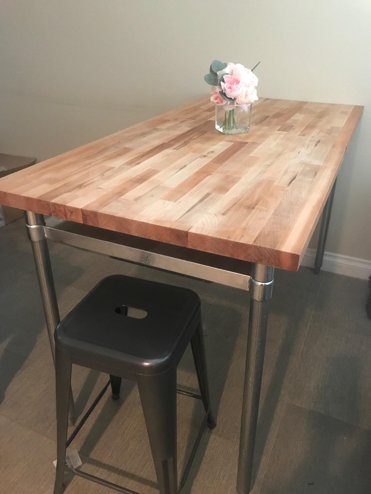 John Boos JNS10 Maple Top Work Table, 1-1/2