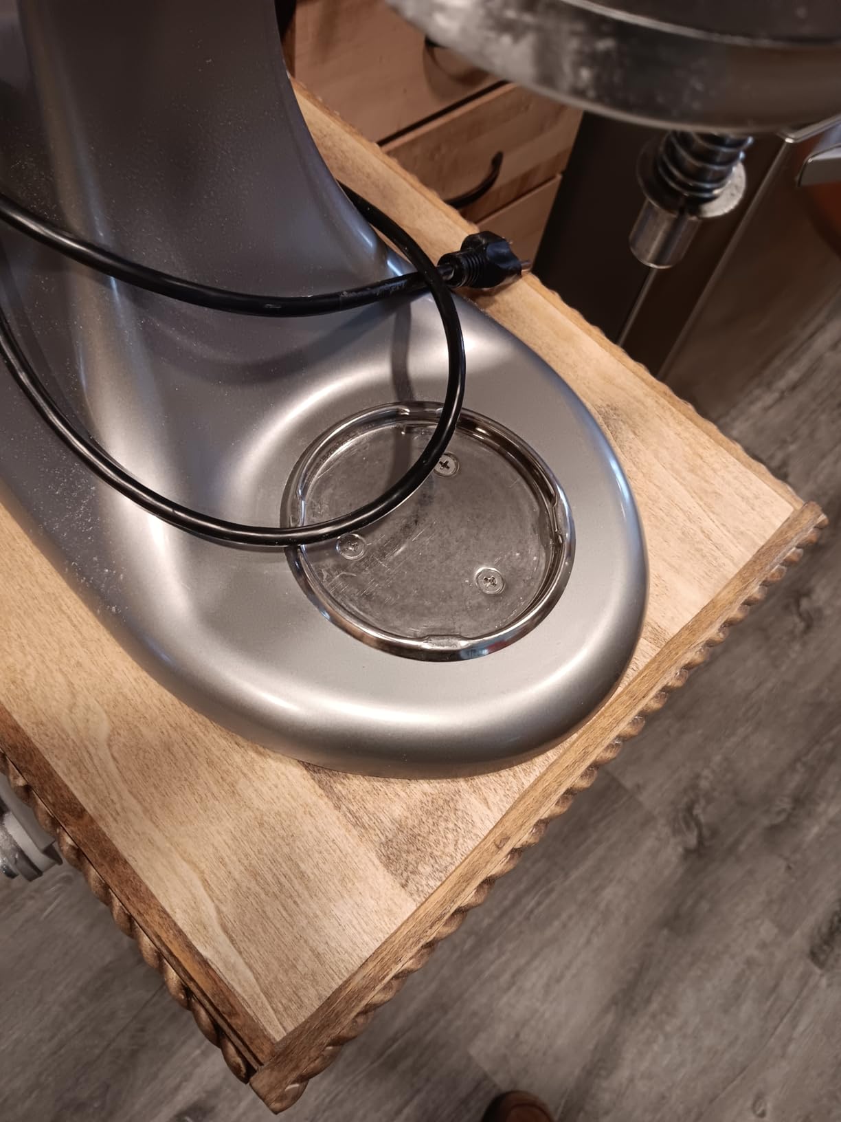 Rev-A-Shelf Heavy-Duty Stand Mixer Lift for Kitchen Base Cabinets | Zinc - Spring-Loaded Lifting System for Small Countertop Appliance Storage, Min Opening Width of 12, RAS-ML-HDCR customer photo 1