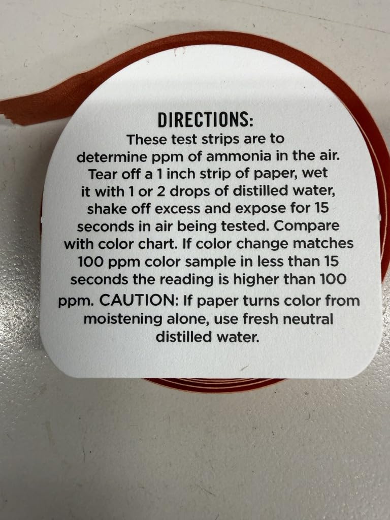 Micro Essential Lab AM-40 Hydrion Ammonia Meter Test Paper Roll, 0 to 100ppm Range, 15' Length customer photo 1