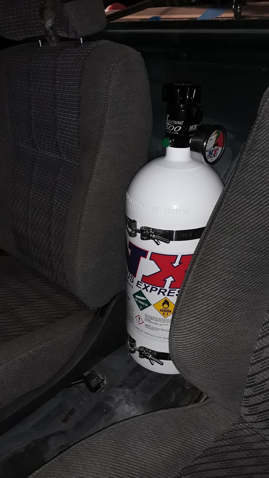 Nitrous Express Nitrous Oxide System, Proton Plus, Wet, Single Stage, 35-150 HP, 10 lb Bottle, White, Universal EFI, Kit customer photo 1
