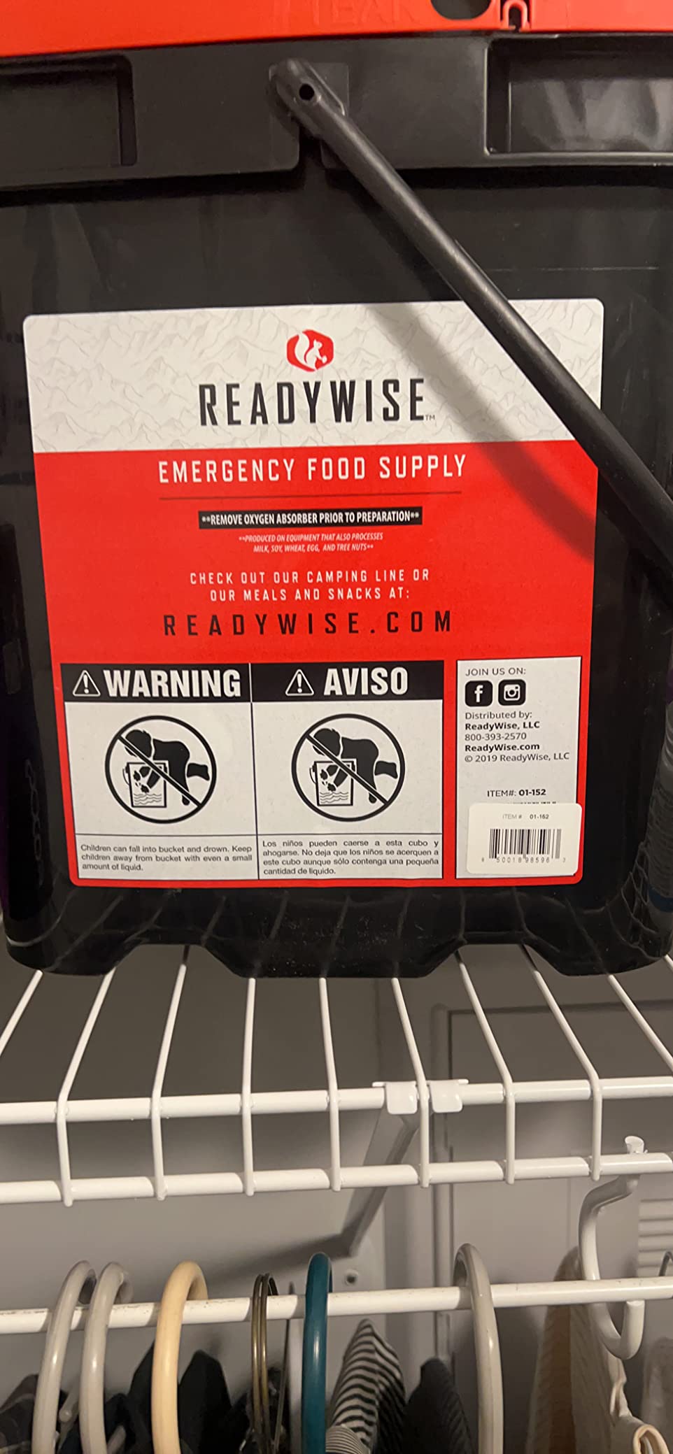 READYWISE Emergency Survival Food Supply Favorite Sample Bucket 120 Serving customer photo 1