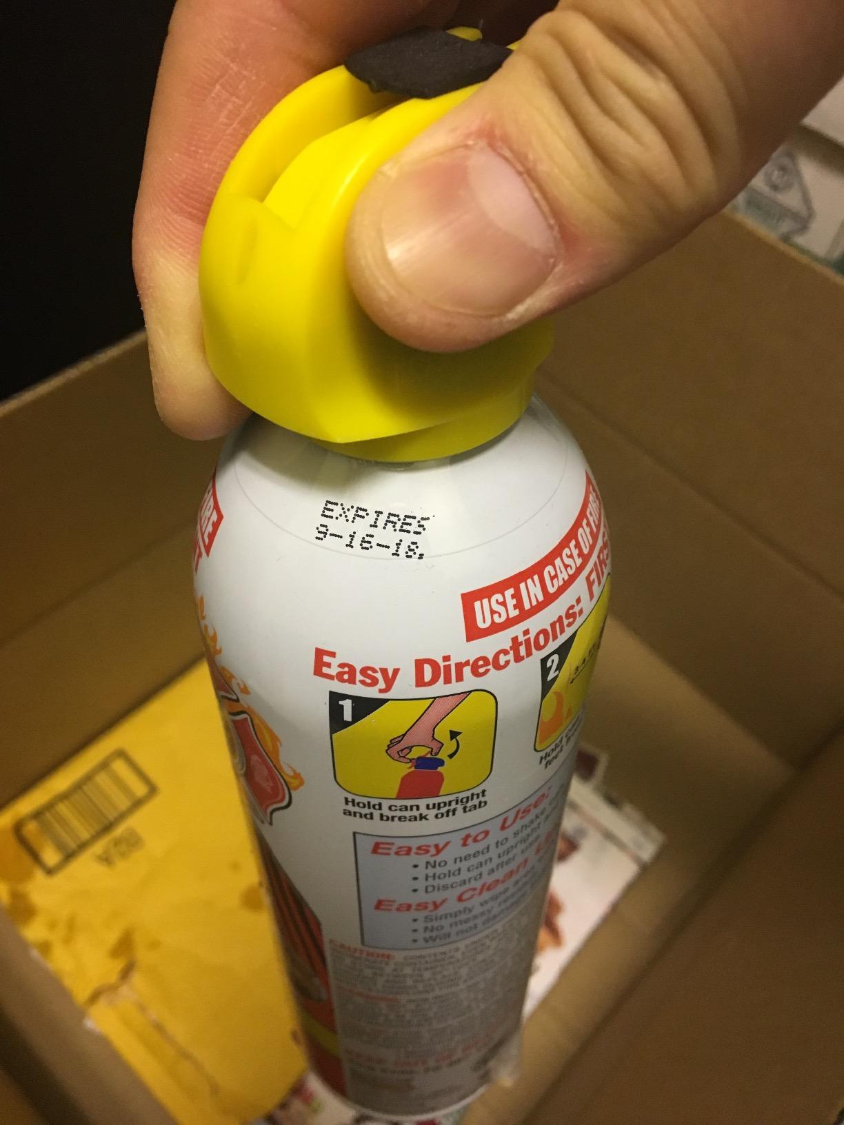 Fire Gone 2NBFG2704 White/Red Fire Suppressant Canisters - 16 Ounce, (Pack of 2 Units) customer photo 2