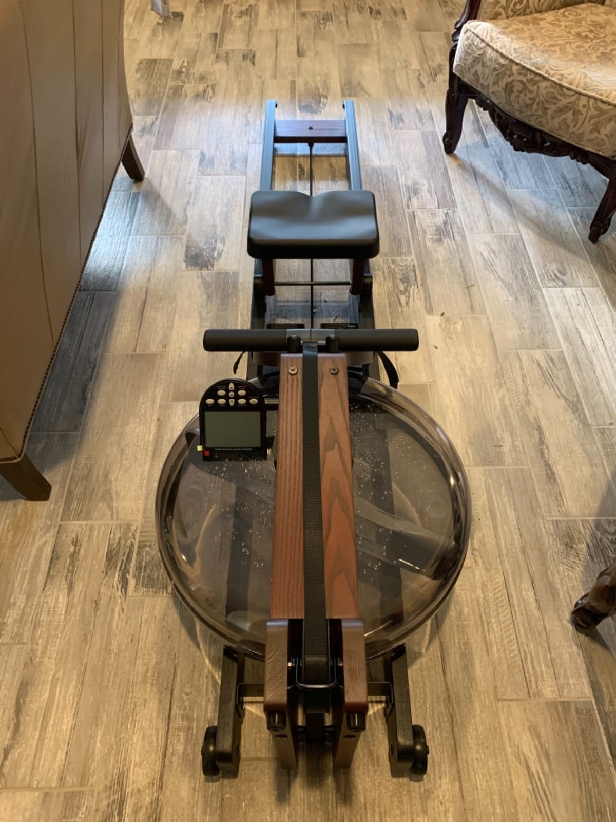 WaterRower Club Rowing Machine with S4 BLE Monitor | USA Made Water Rower | Original Handcrafted Erg Row Machine for Home Use & Gym customer photo 1