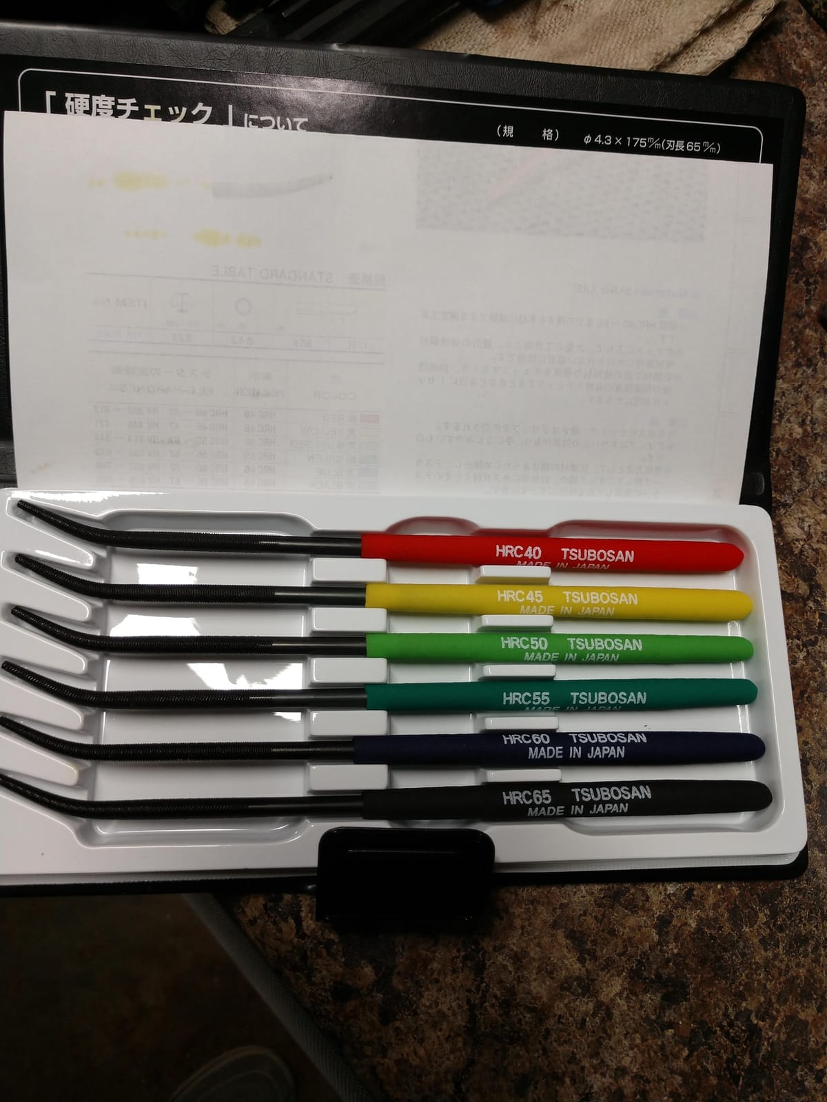 TTC 6 Piece Hardness Tester File Set customer photo 1