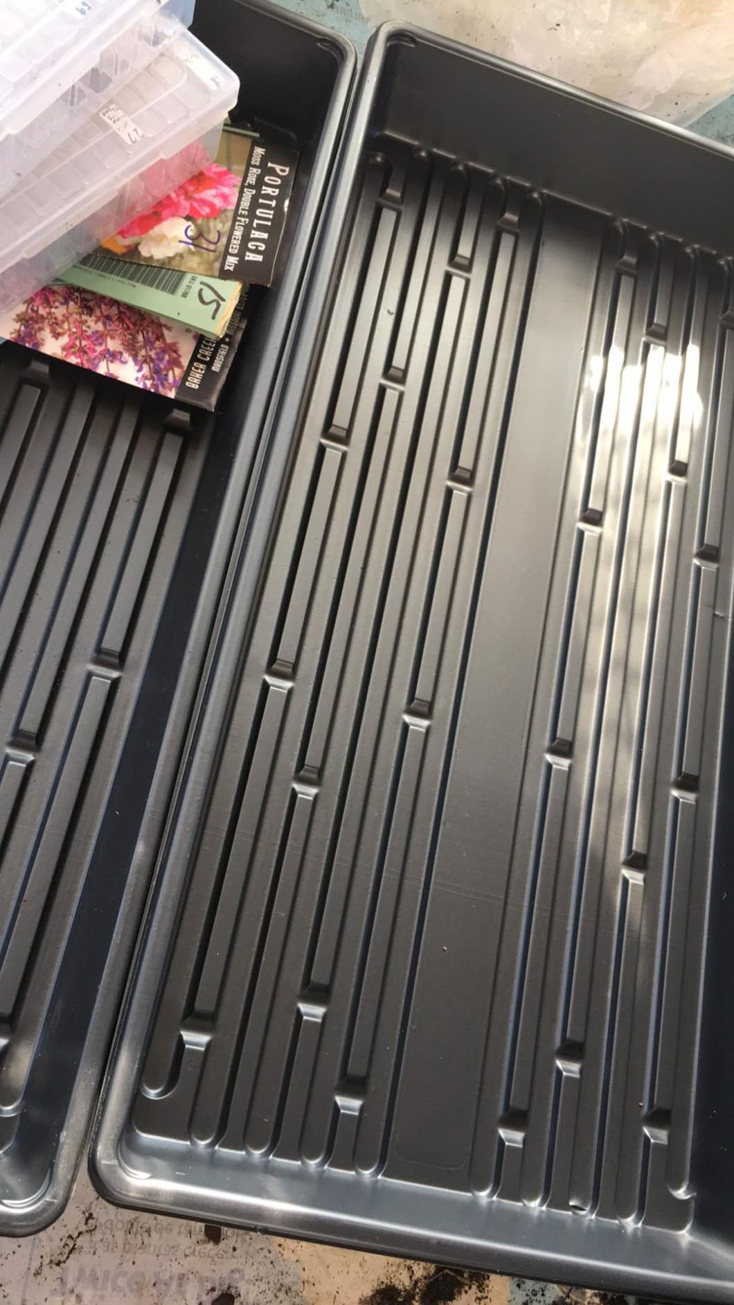 10 Plant Growing Trays (No Drain Holes) - 20
