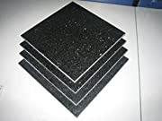 Tenedos Black Galaxy Granite Tile 12 x 12 Inches Polished - Natural Stone for Floor, Wall, Kitchen Countertops, Backsplash, Bathroom, and Shower Use customer photo 1
