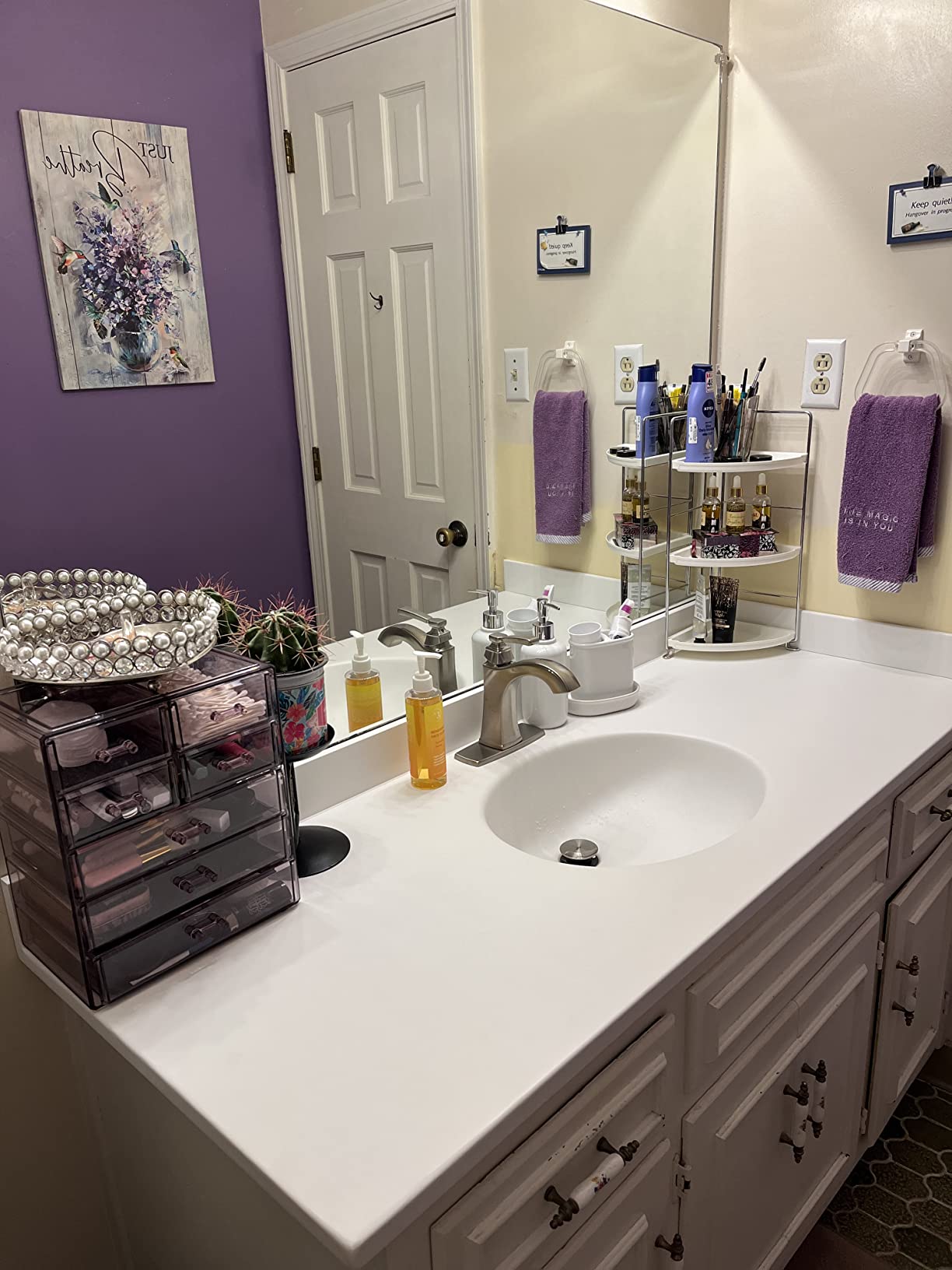 Swan VT01931.125 Ellipse 31-in L x 19-in W x 7.25-in H Solid Surface Vanity Top, Cloud White customer photo 1
