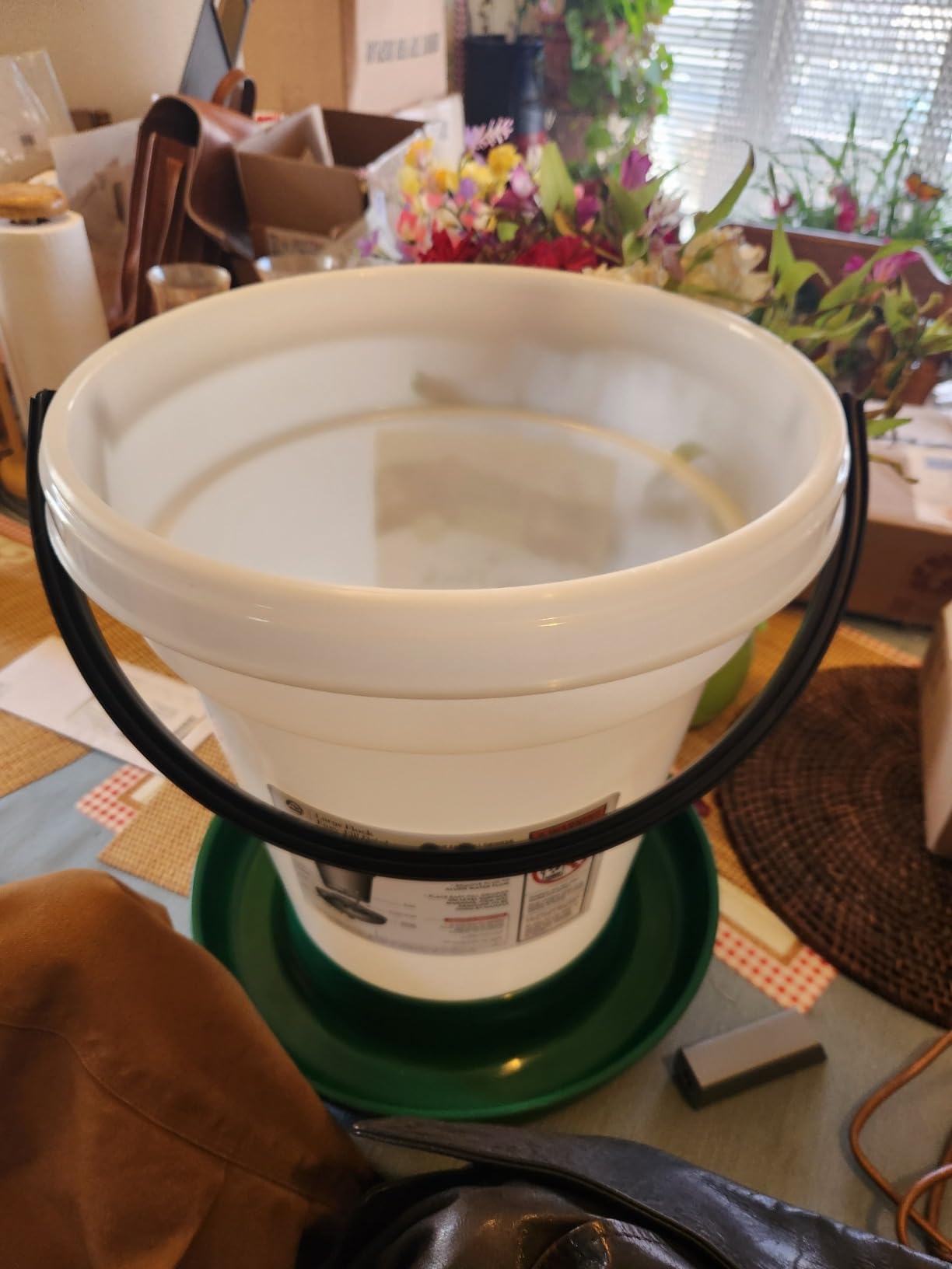 Harris Farms Easy-Fill Poultry Drinker, NO BPA Plastic, 6.25 Gallon | Large Capacity Poultry Drinker, Top-Fill Design, Durable NO BPA Plastic Construction, Ideal for Chickens & Backyard Flocks customer photo 1