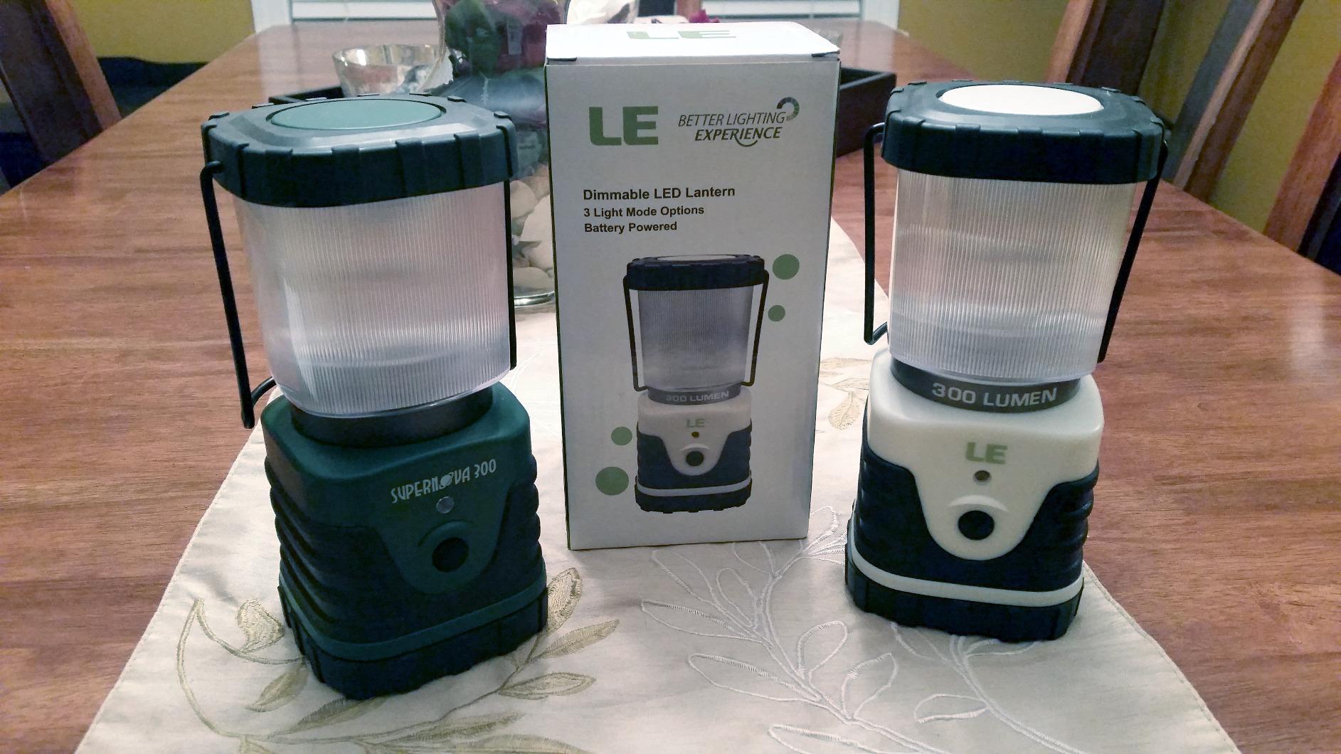 Lepro 1000LM Battery Powered LED Camping Lantern with 4 Light Modes, Green customer photo 2