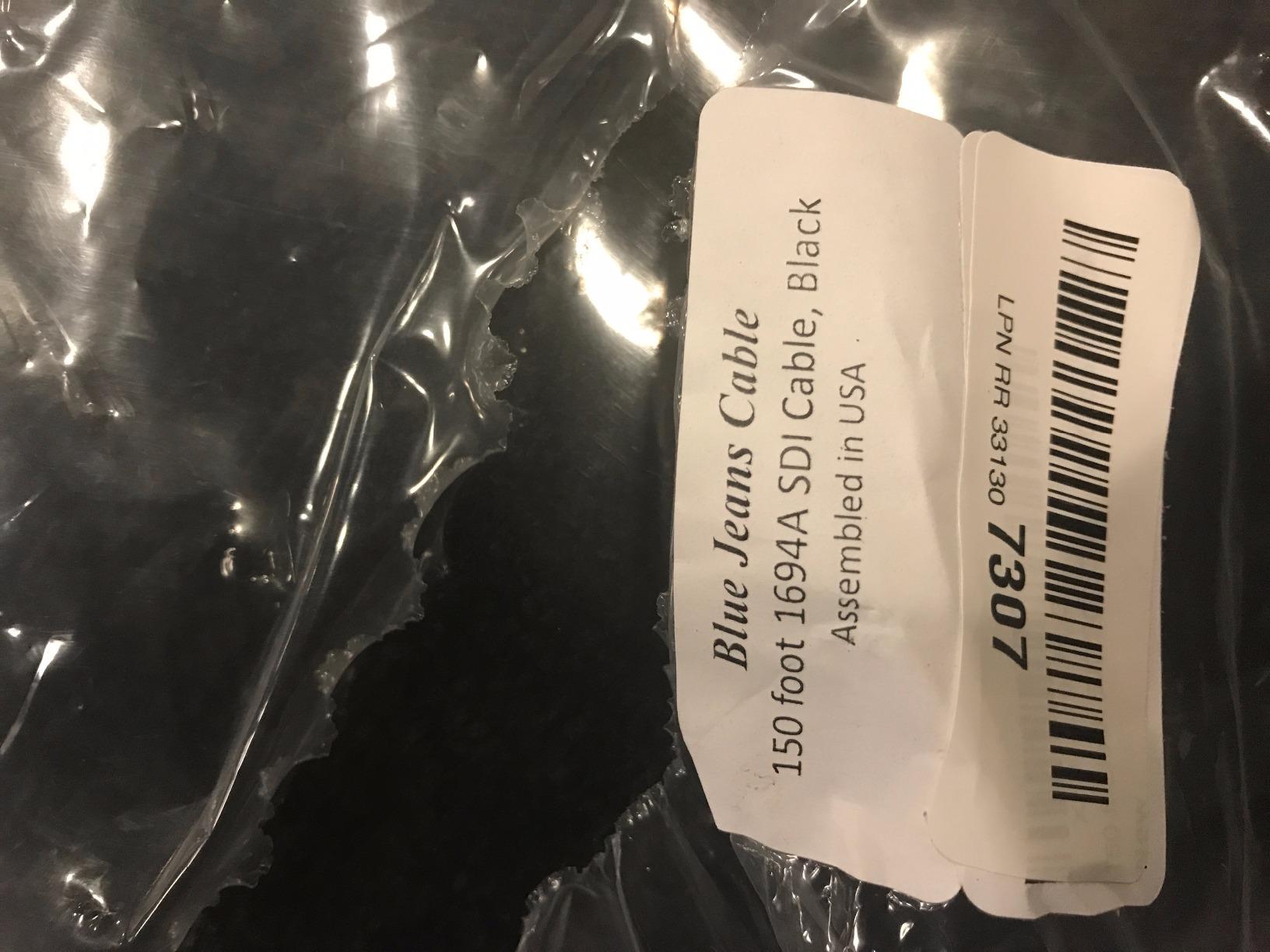 Blue Jeans Cable 3G/6G SDI Cable, RG6 (18AWG) Sized, with Canare BNCs (50 Foot, Black) customer photo 1