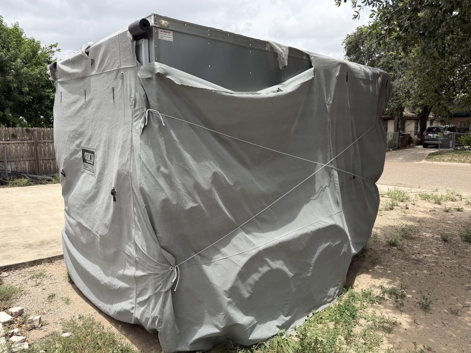 ADCO 46003 SFS Aqua-Shed Bumper-Pull Horse Trailer Cover - 12'1