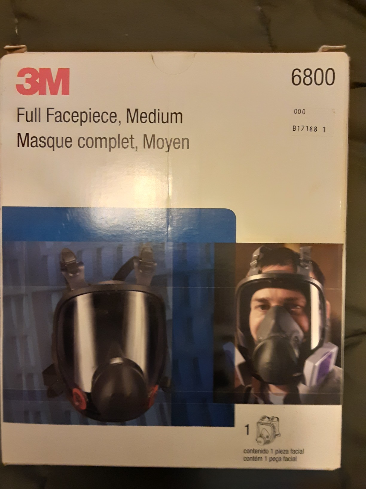 3M Full Facepiece Reusable Respirator 6800, NIOSH, Medium customer photo 2