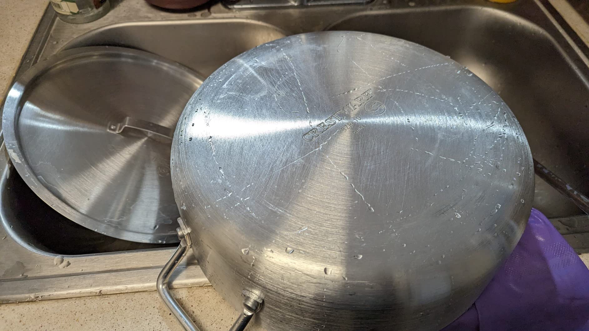 Crestware Extra Heavy Weight Aluminum Braziers with Pan Covers, 30 Quart customer photo 2