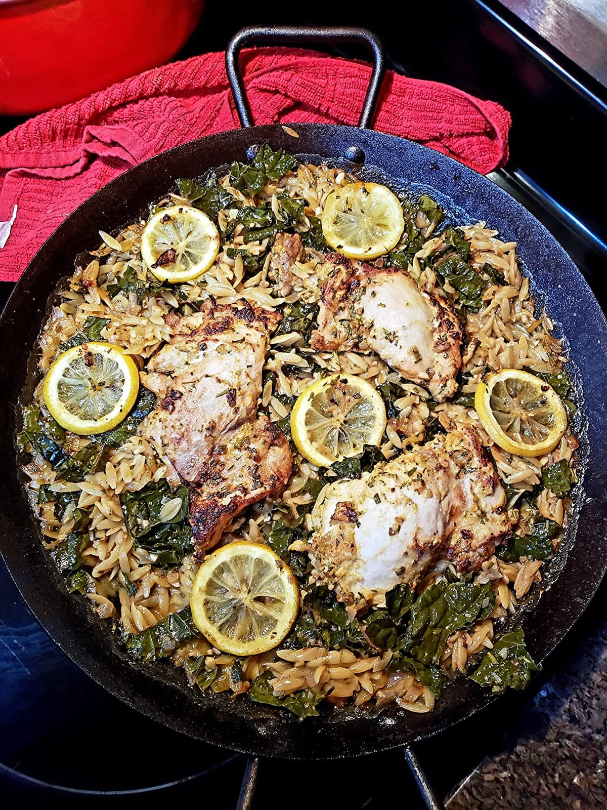 Lodge Pre-Seasoned Carbon Steel Skillet, Long Handle, 15 Inches customer photo 2