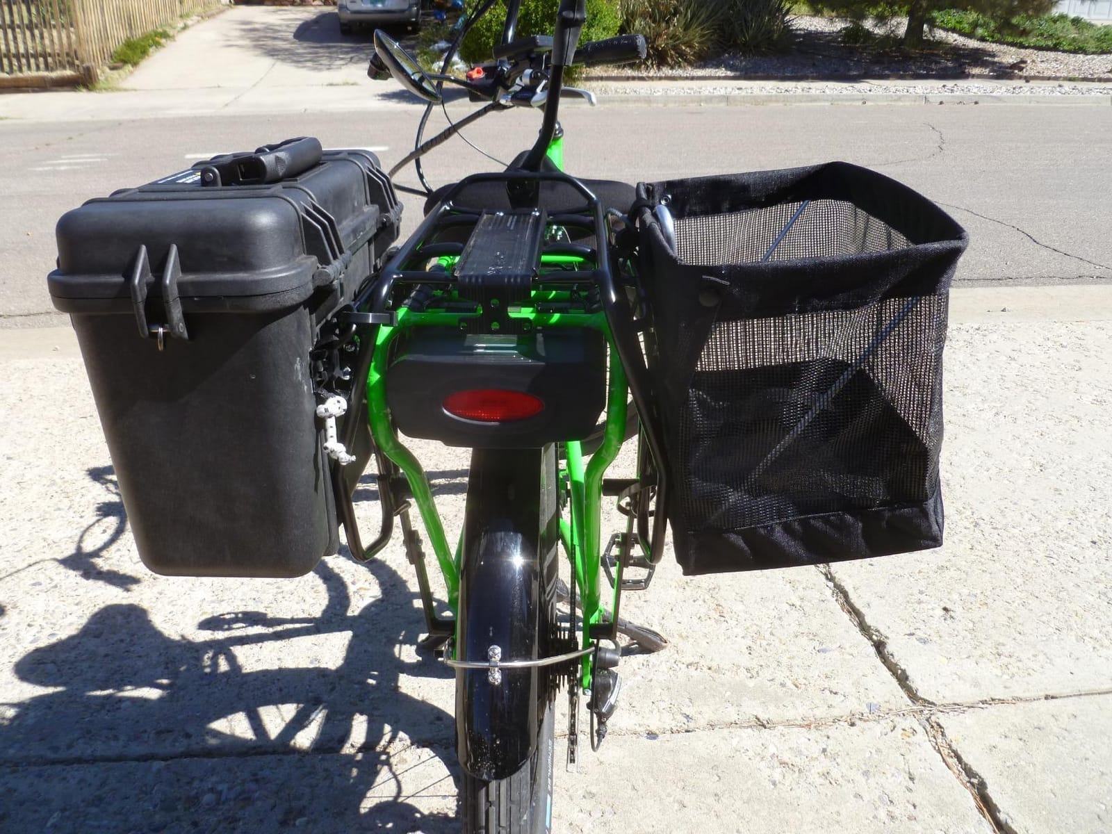 Bushwhacker Omaha Bicycle Grocery Panniers – Foldable Bike Rack Bags & Basket for Groceries – Easy 3-Point Mounting System – Pair of Rear Bags for Shopping and Cycling Commuting customer photo 2