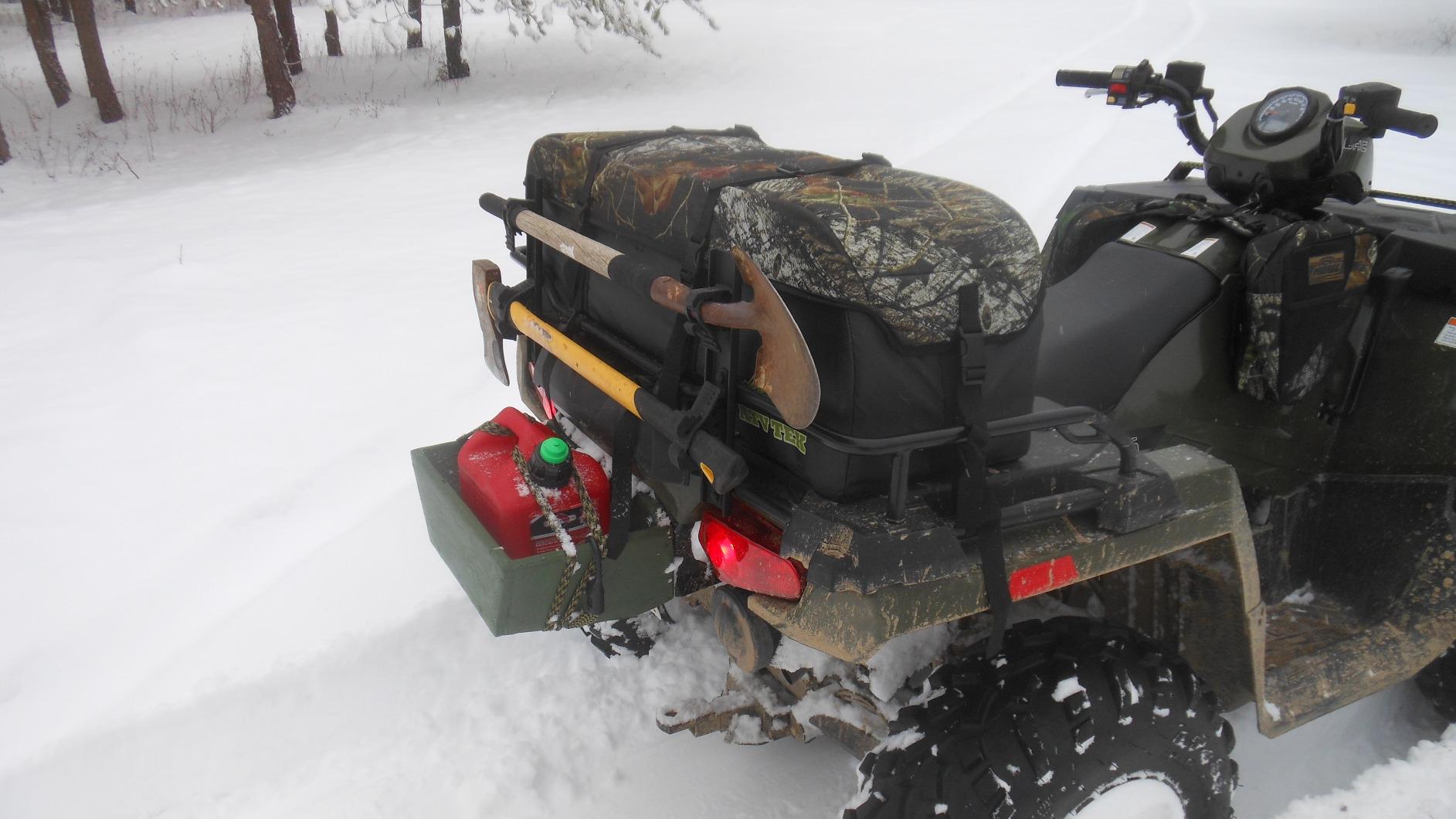 ATV Tek Arch Series Hunting and Fishing Expedition ATV/UTV Rear Rack Cargo Bag, Kings Mountain Shadow Camo, Waterproof ATV Bag with Spacious Compartments, Steel Frame Support. customer photo 1