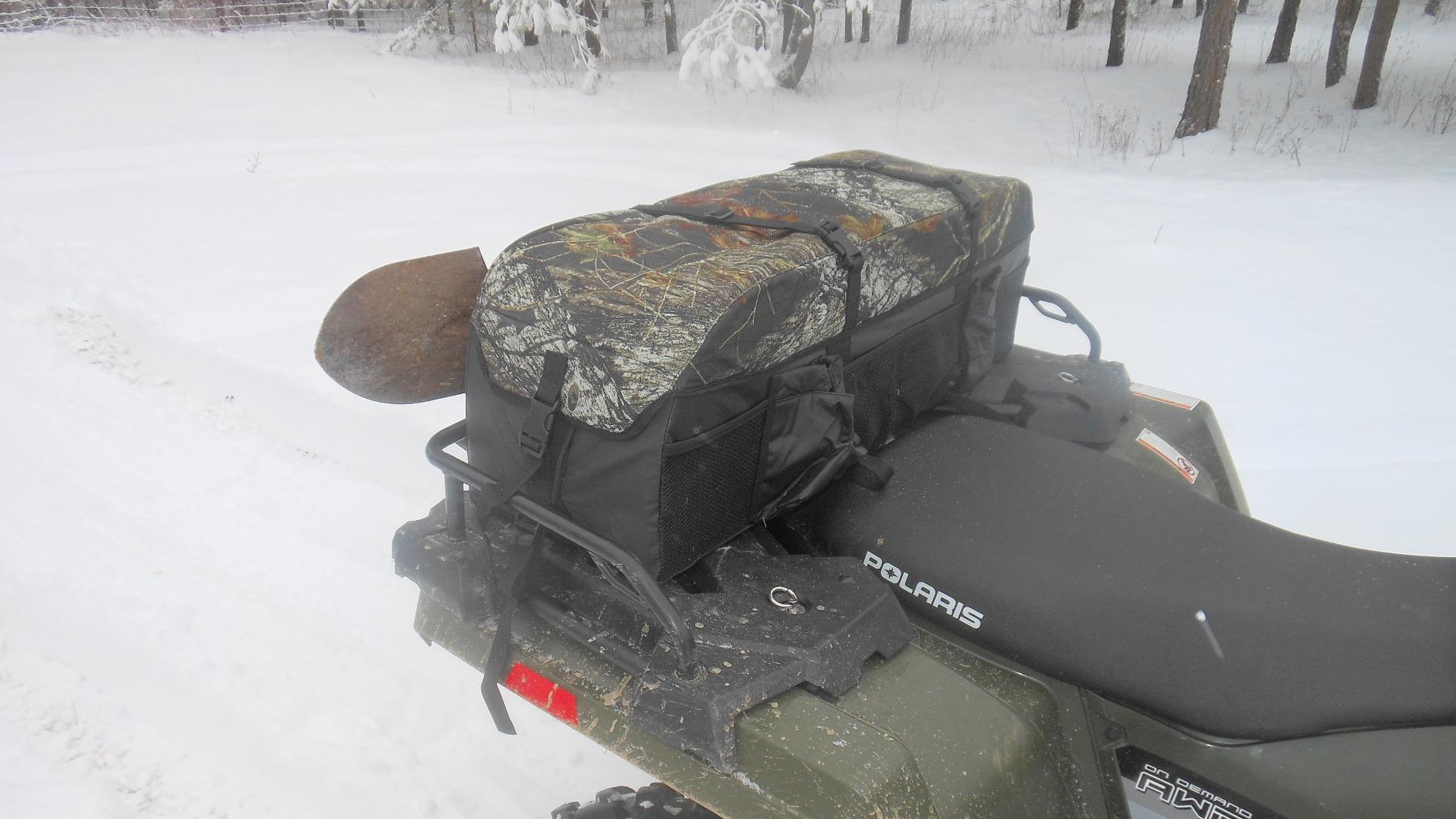 ATV Tek Arch Series Hunting and Fishing Expedition ATV/UTV Rear Rack Cargo Bag, Kings Mountain Shadow Camo, Waterproof ATV Bag with Spacious Compartments, Steel Frame Support. customer photo 2