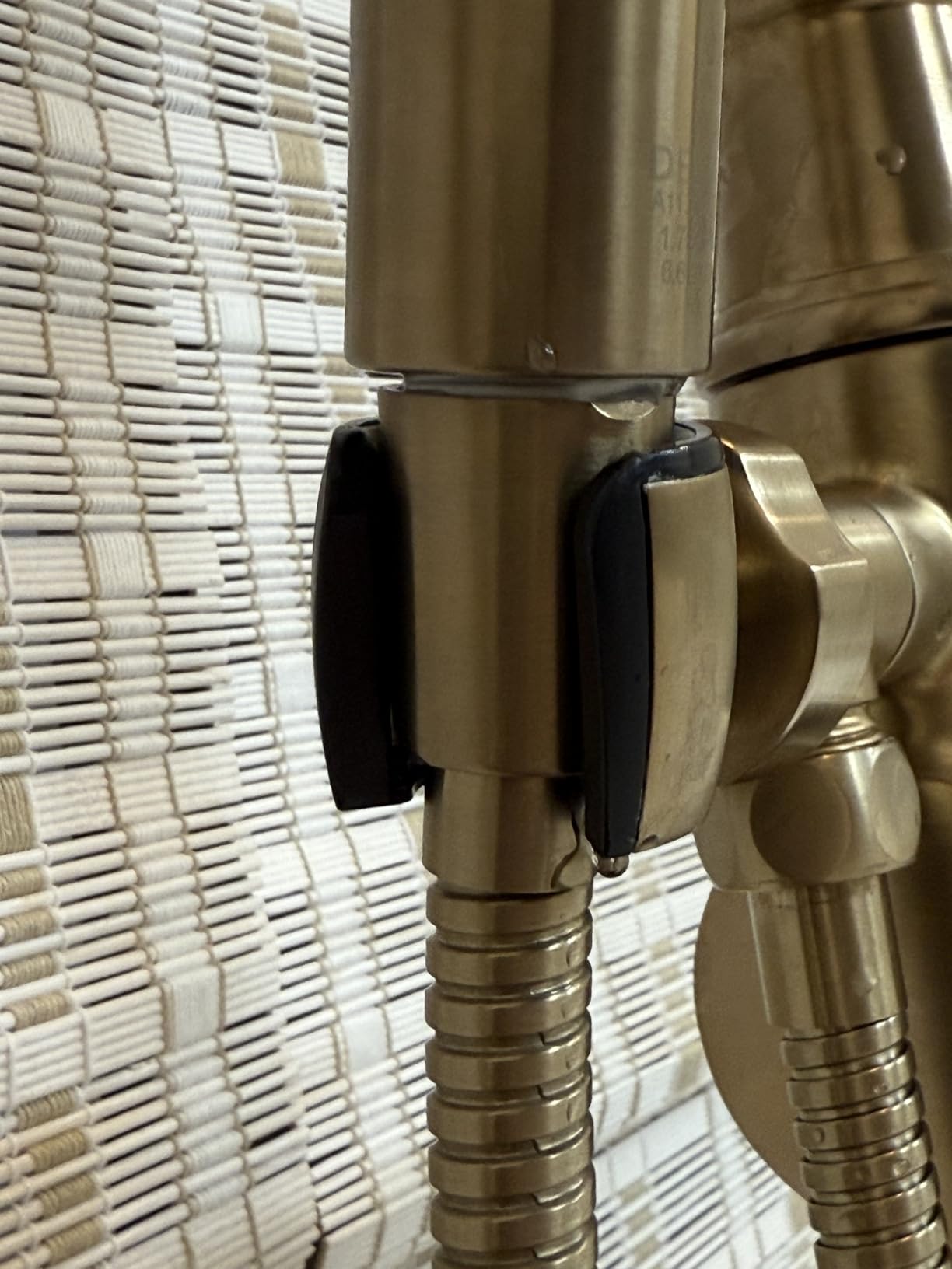 Delta Faucet Trinsic Floor Mount Tub Filler - Freestanding Roman Tub Spout with Handheld Shower - Flexible Shower Hose - Double Check Valves - Champagne Bronze, T4759-CZFL (Rough Sold Separately) customer photo 2