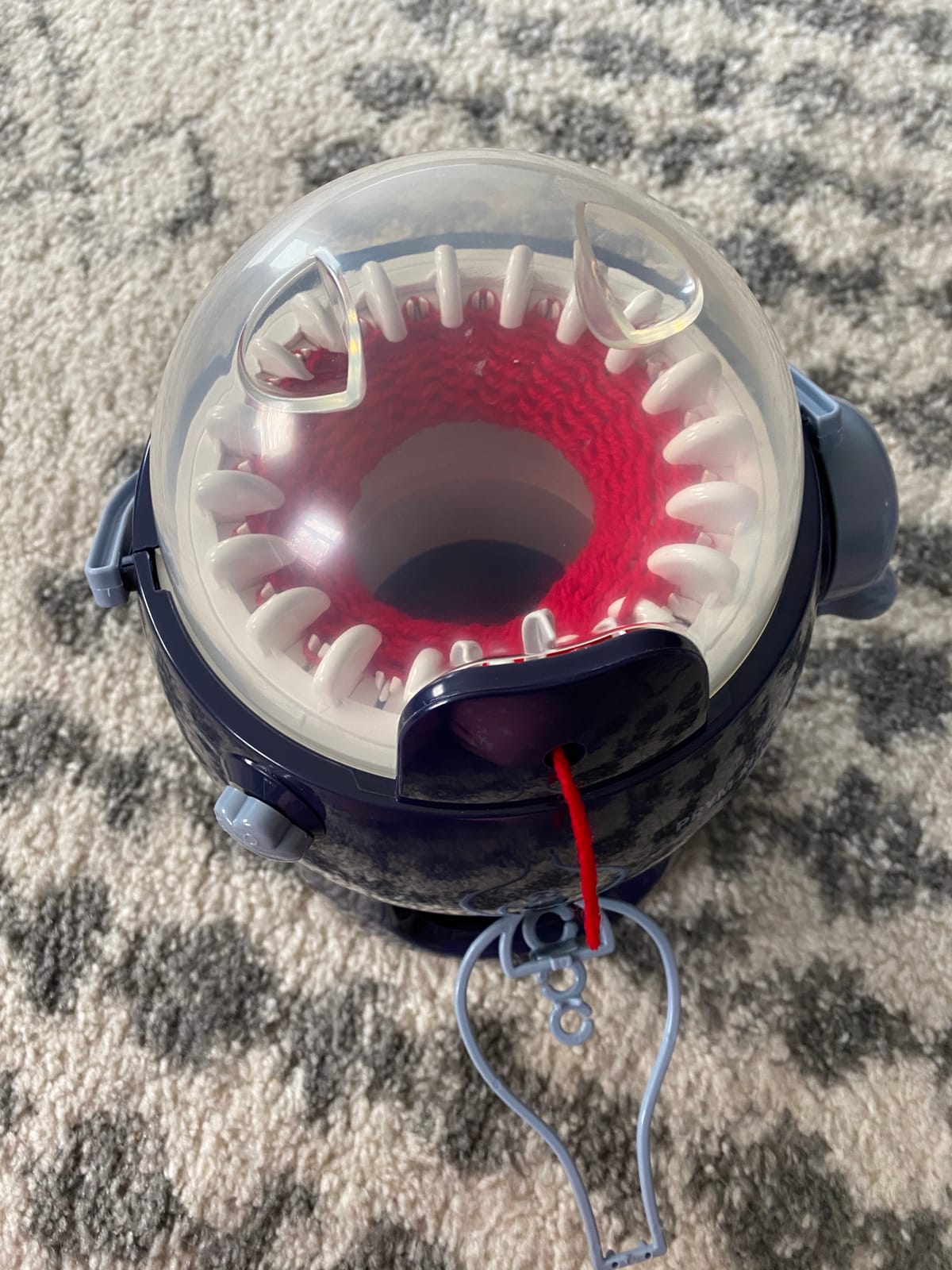 Prym MIDI Knitting Mill Machine for Knit Tubes and Flat Panels, Purple, White customer photo 2