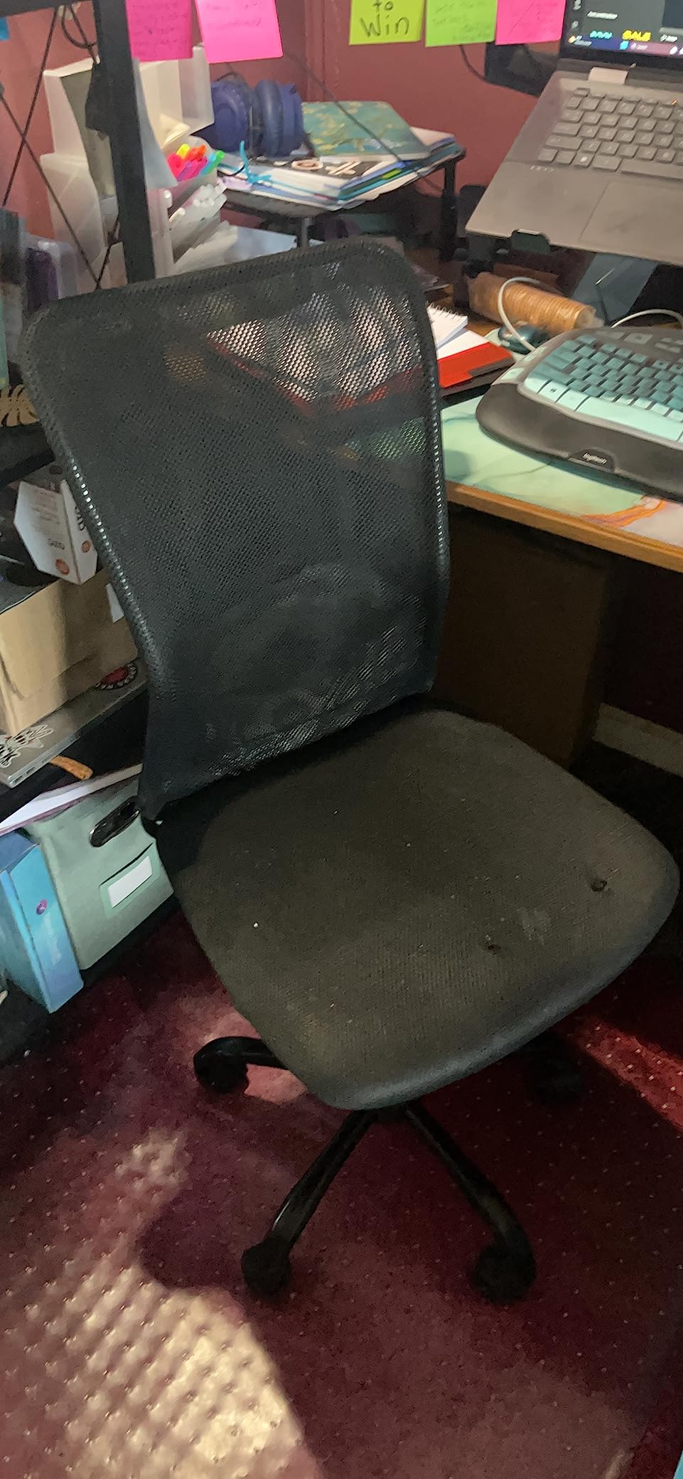 BestOffice | Armless Office Chair | Black | with Lumbar Support customer photo 2