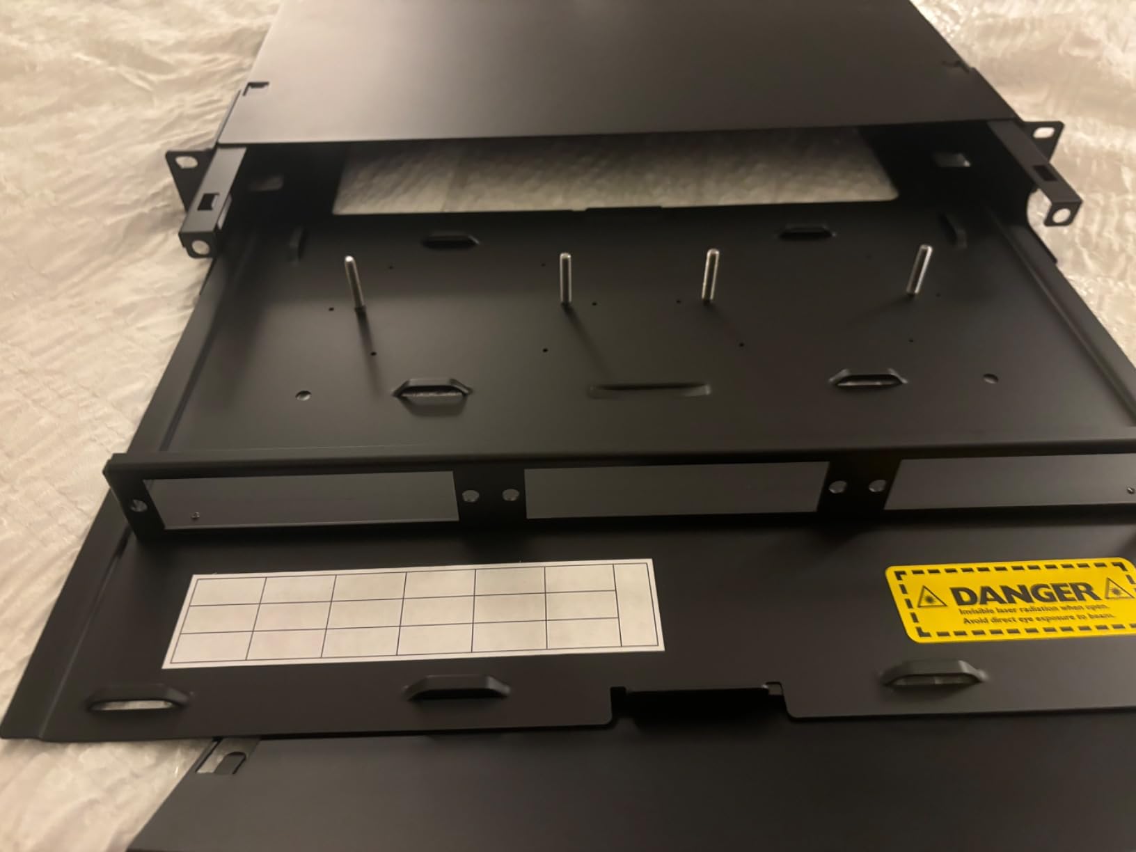 ICC 1U Fiber Optic Rack Mount Enclosure, LGX Compatible, 3 Slots, Black customer photo 2
