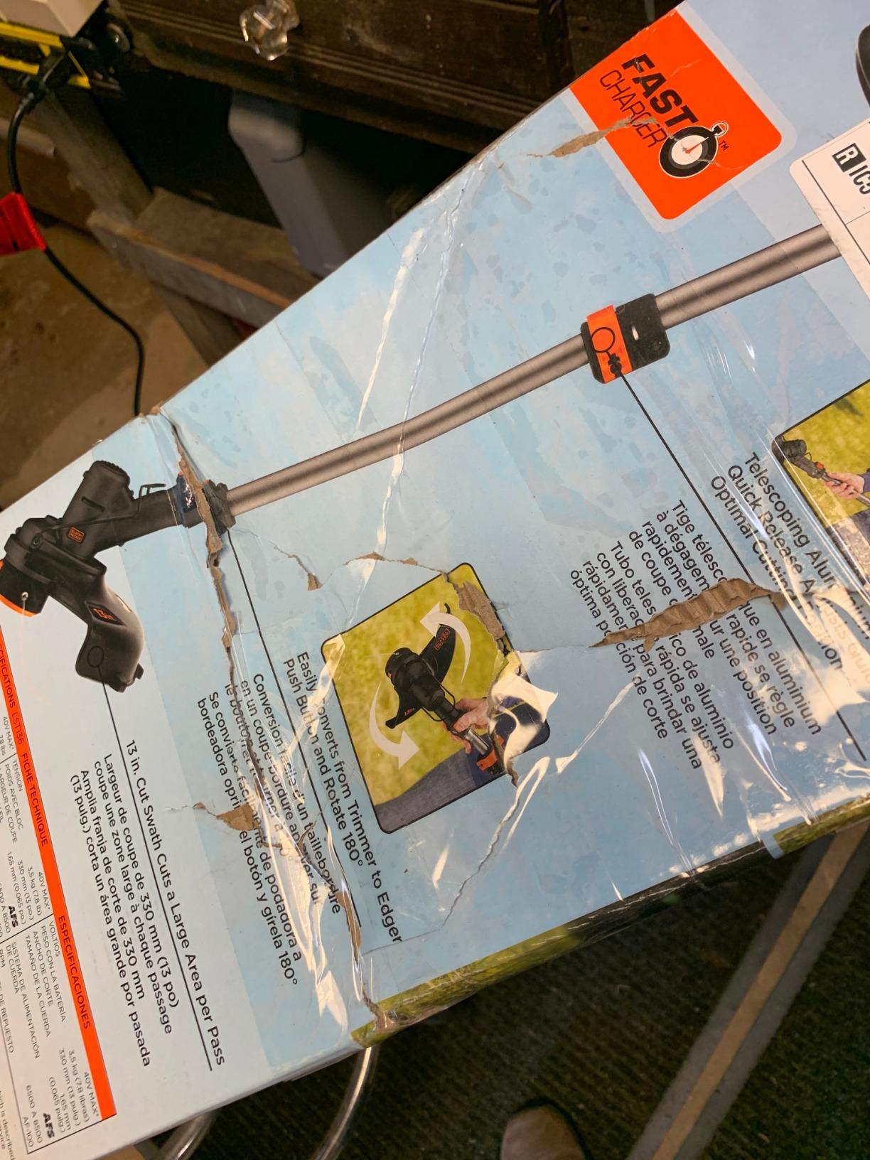 BLACK+DECKER 40V MAX 13 in String Trimmer Edger Cordless with Adjustable Telescoping Pole, 2 in 1 Weed Wacker Lawn Edger, Includes Battery and Charger (LST136) customer photo 2