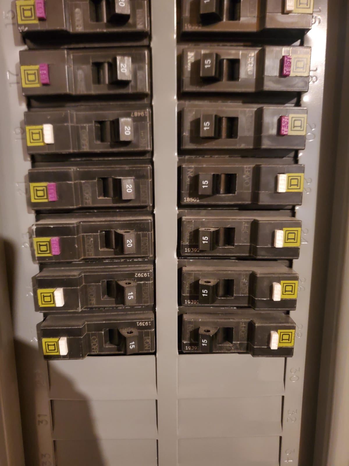 Square D by Schneider Electric Homeline 15 Amp Mini Circuit Breaker, 1 Pole, 120V AC, 10kA Breaking Capacity, Plug in Mount, CAFI/CAFCI, Residential Use (HOM115PCAFIC) customer photo 1