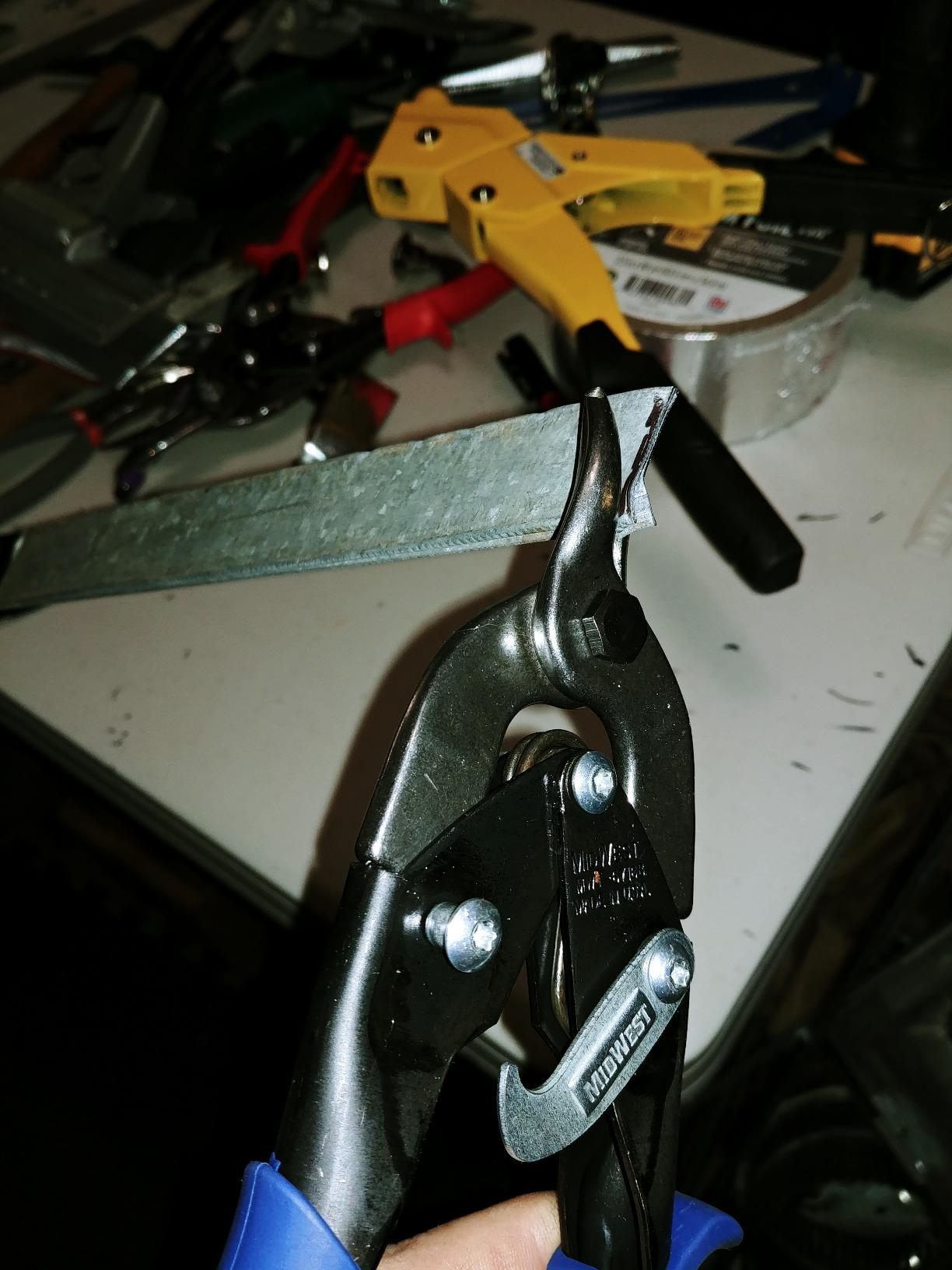MIDWEST Bulldog Aviation Tin Snip - Straight Cut Regular Tinner Shears, Made in the USA - MWT-6716B customer photo 2