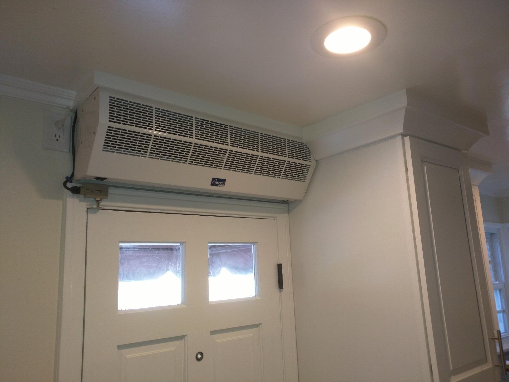Awoco 36 inch Super Power 2 Speeds 1200CFM Commercial Indoor Air Curtain, UL Certified, 120V Unheated - Magnetic Door Switch Included customer photo 1