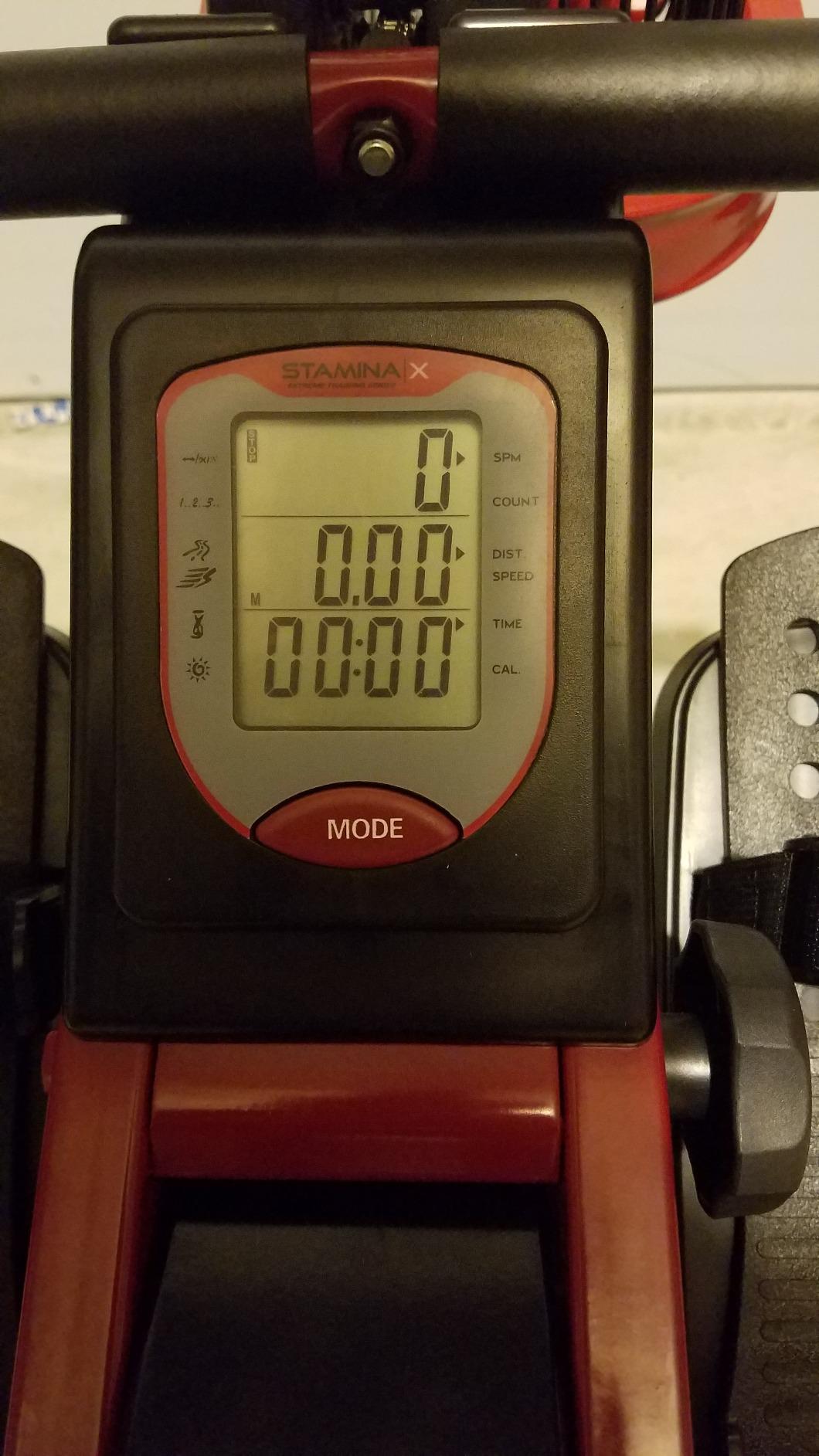 Stamina X Air Rowing Machine, Black/Red, 250 lb Capacity, with Smart App customer photo 1
