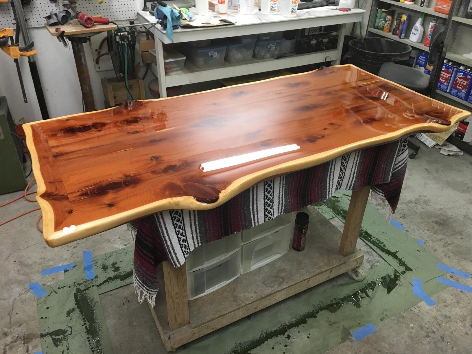 TotalBoat Table Top Epoxy Resin - 1 Gallon Kit for Bars and Countertops | Two-Part Epoxy Coating for Bars and Tables, Woodworking, and Resin Art; Clear, High Gloss; UV Resistant for Outdoor Use customer photo 1