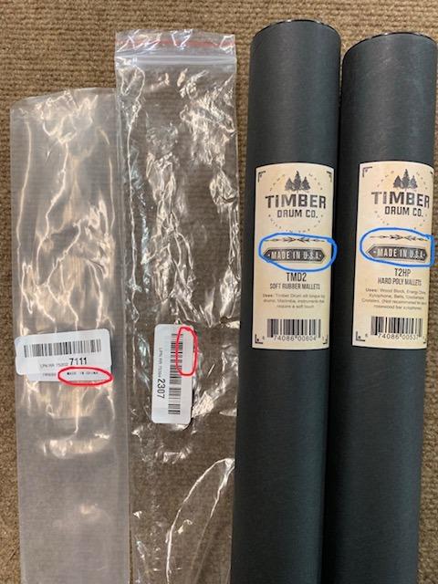 Tongue Drum/Marimba Mallets — MADE IN U.S.A. Percussion customer photo 1