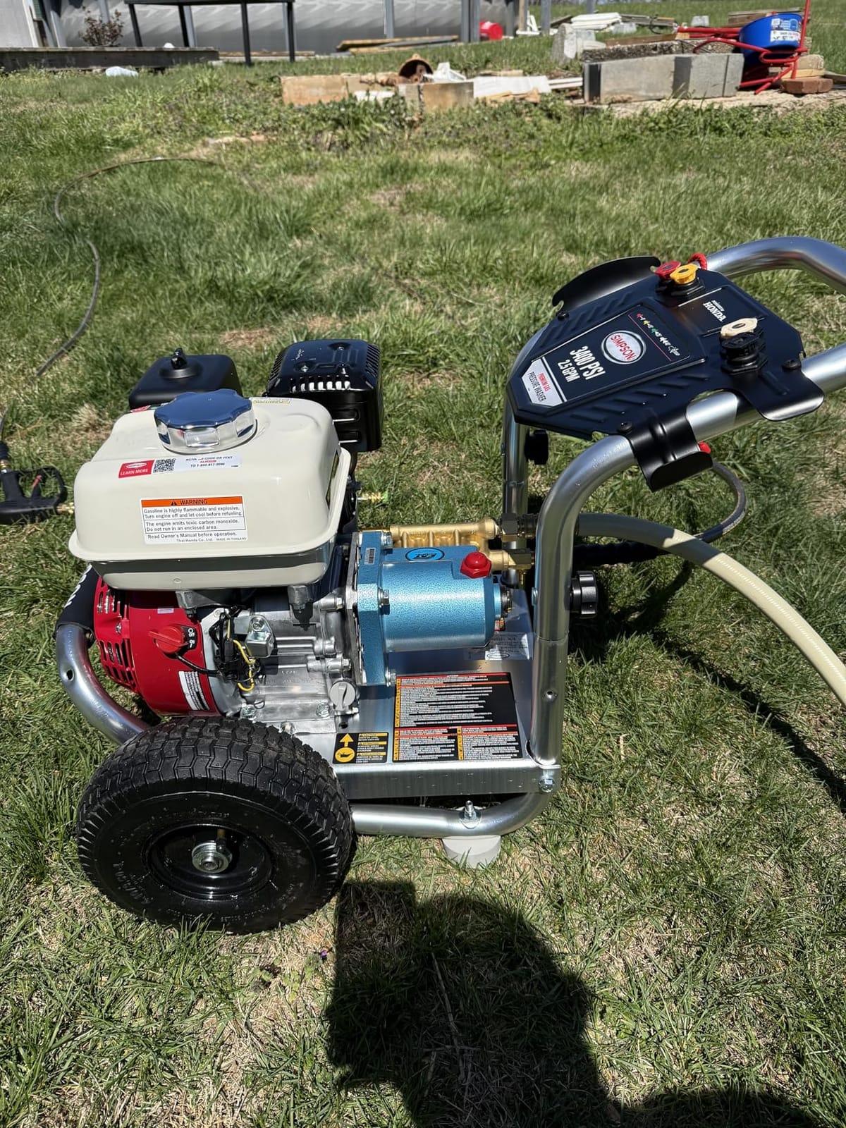 Simpson Cleaning 3400 PSI Gas Pressure Washer, 2.5 GPM Power Washer for Commercial Use, Honda GX200 Engine, 25-Foot Hose, Aluminum Series customer photo 1