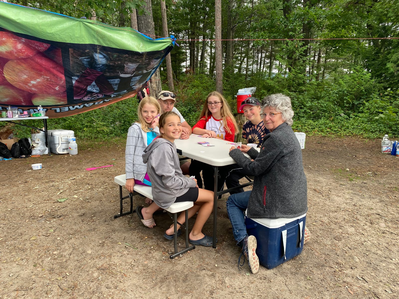 LIFETIME 80373 Portable Folding Camping RV Picnic Table and Bench Set, Almond customer photo 1