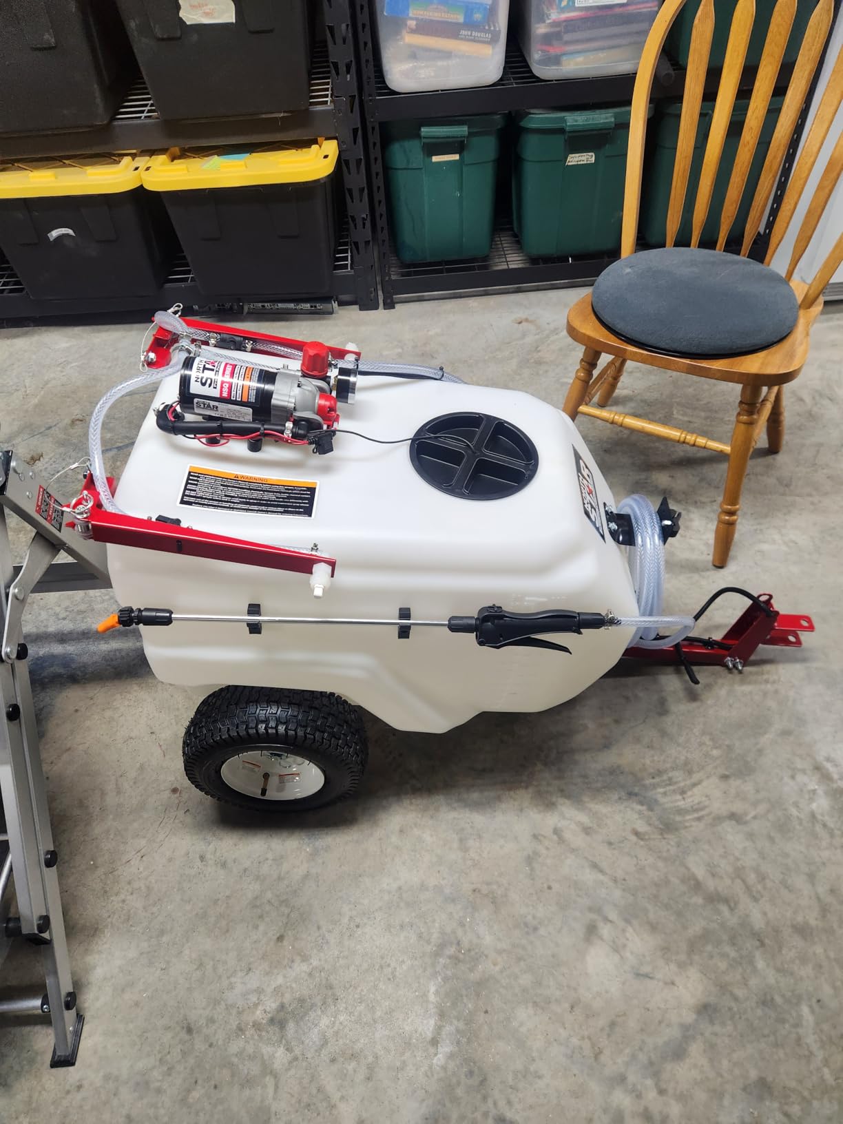 NorthStar 21-Gallon Tow-Behind Boom/Spot Sprayer, 2.2 GPM, 12V, 70 PSI customer photo 2