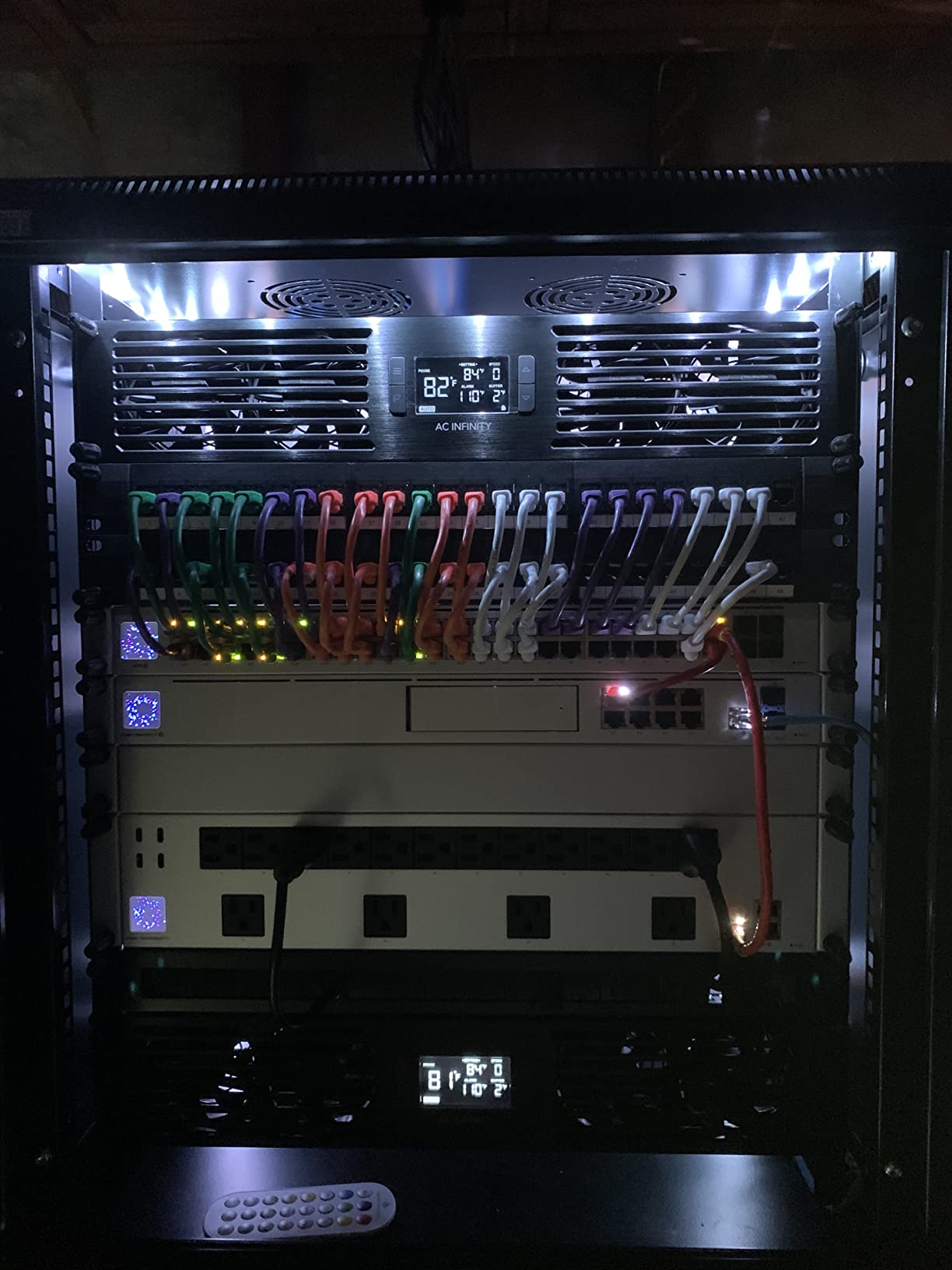 AC Infinity CLOUDPLATE T7-N, Rack Mount Fan Panel 2U, Intake Airflow customer photo 2